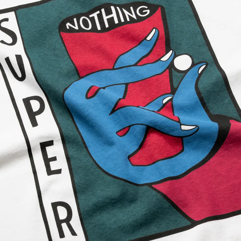 Parra Super Nothing Tee - White Fitted packable