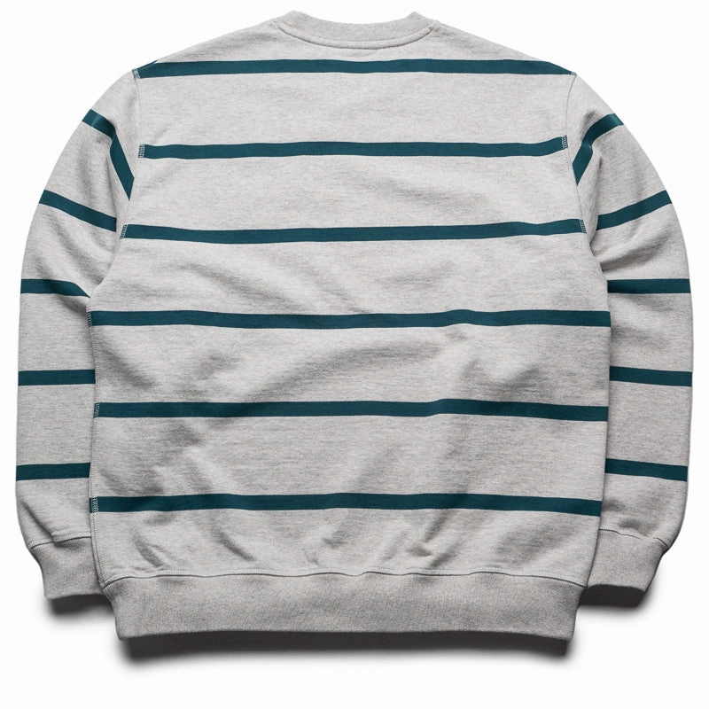 Parra Pristine Striper Crew - Heather Grey