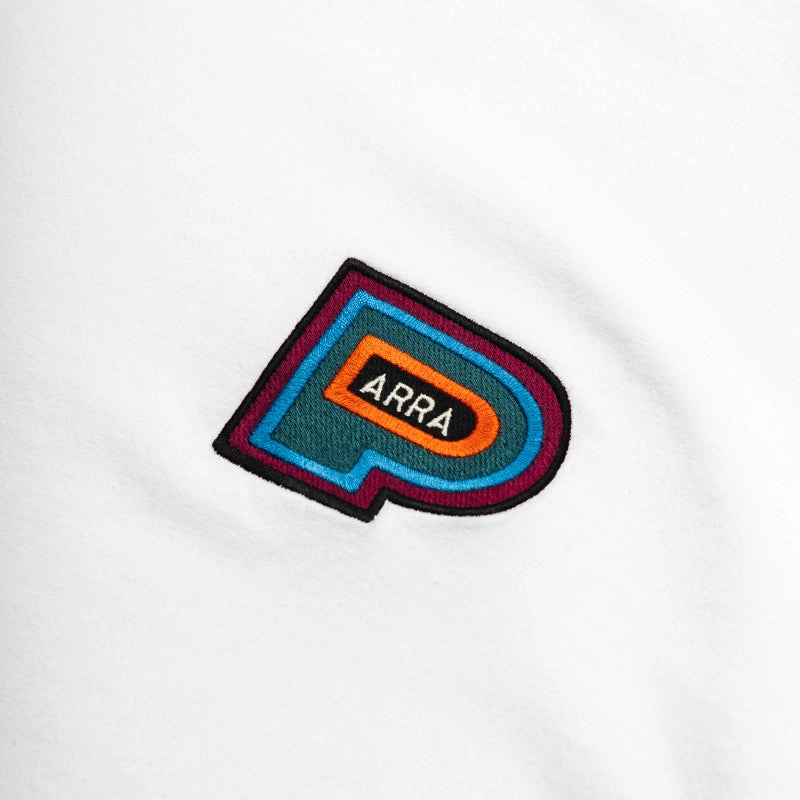 Parra Repeat Pea Tee - White Athletic Fit