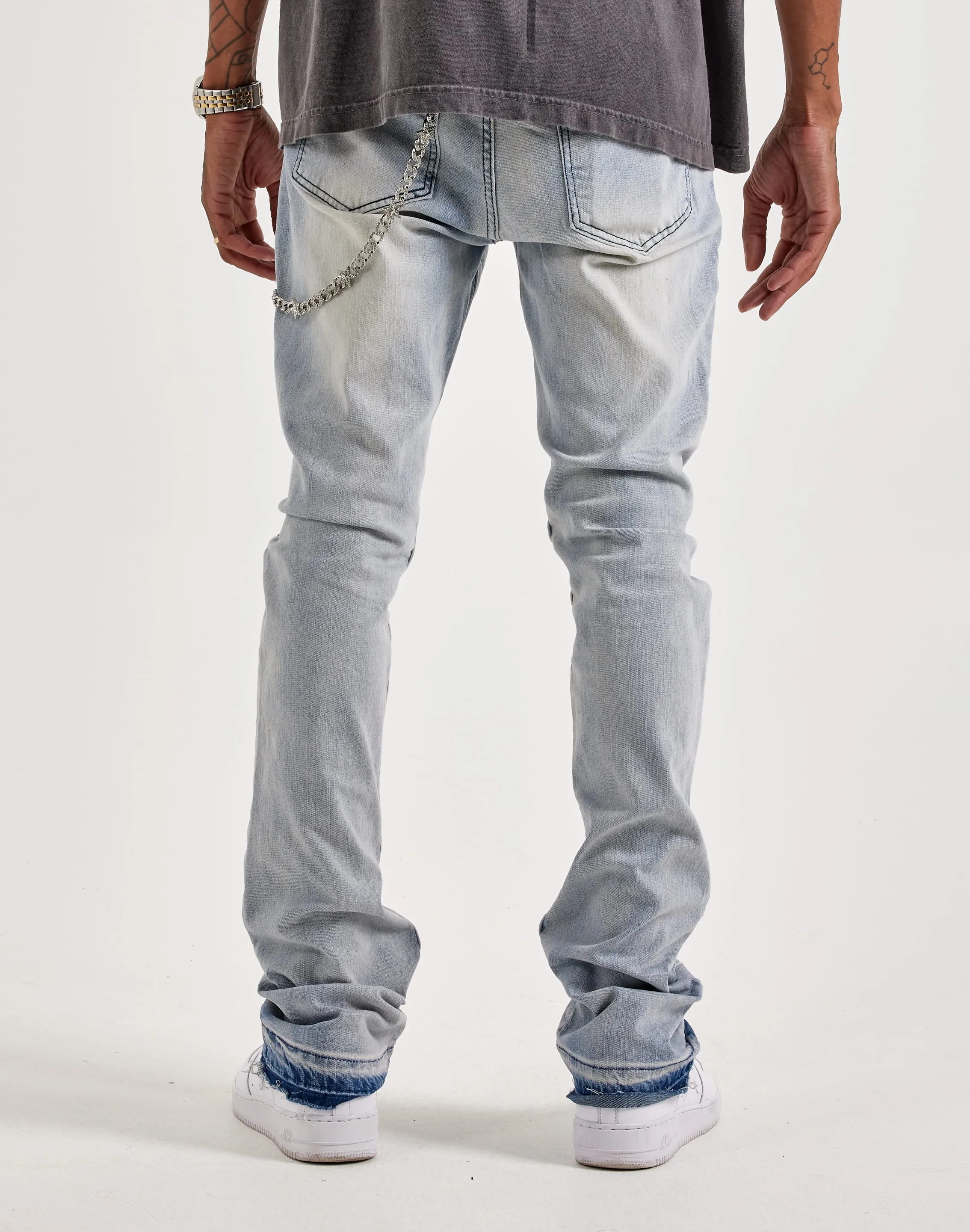 Art Glow Vacation Mood WAIMEA Stacked Star Jeans