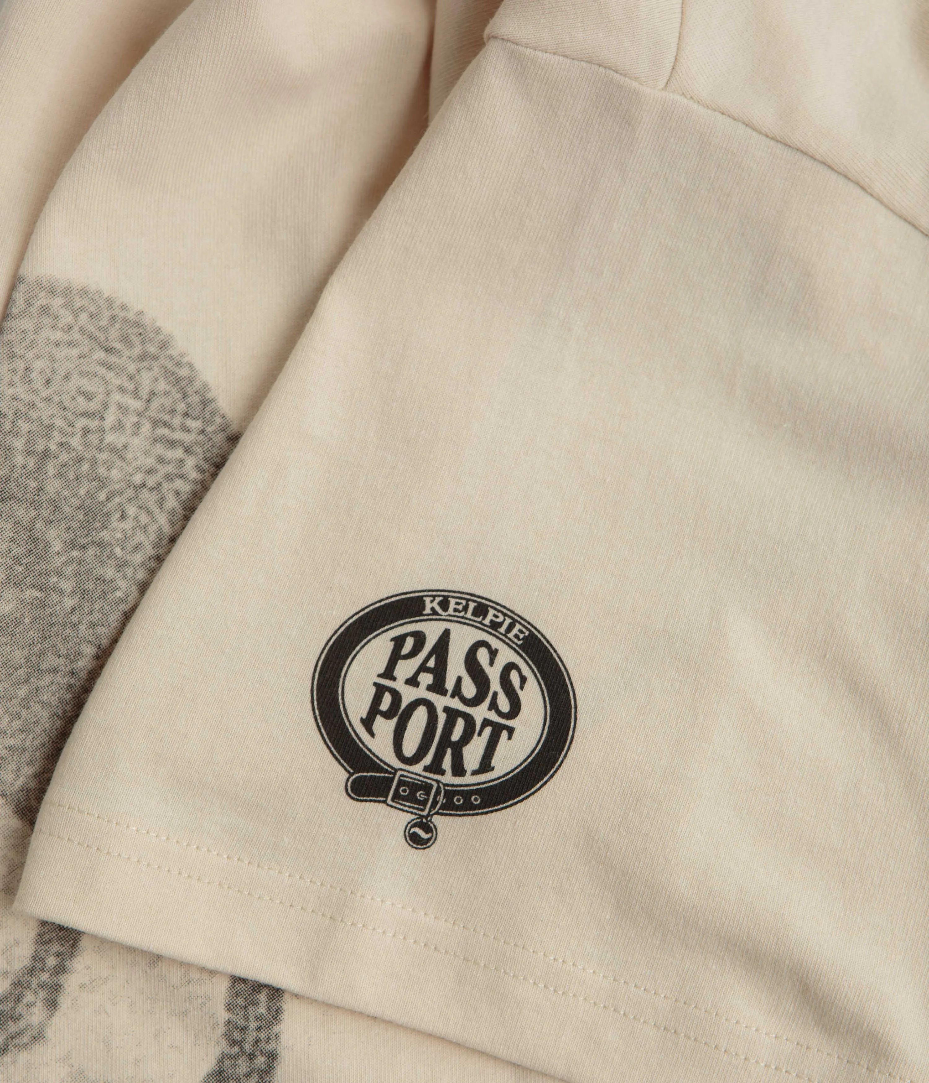 Pass Port Kelpie T-Shirt - Natural Base Layer uniqueness