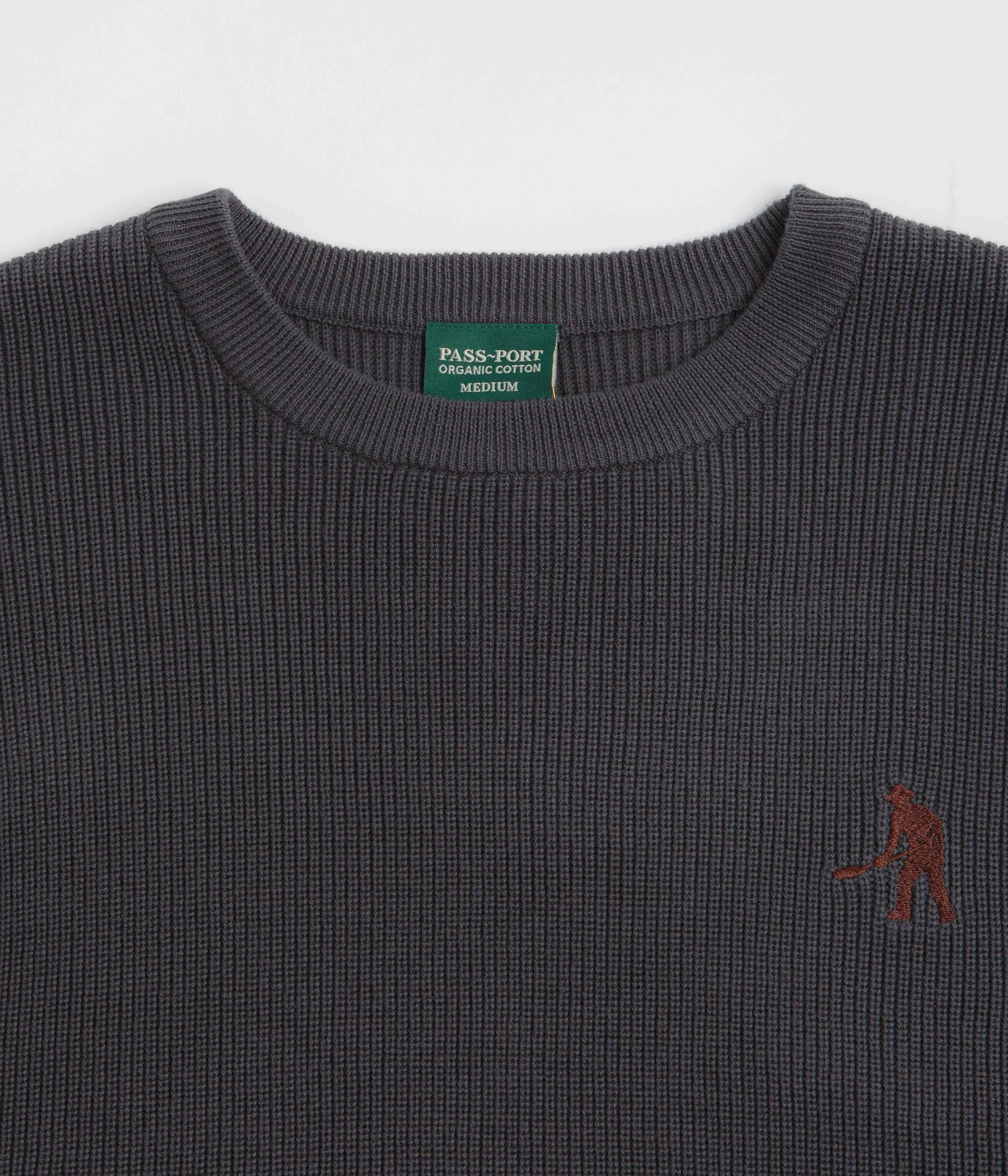 Classic Fit Pass Port Organic Cotton Stripe Knit Sweatshirt - Slate