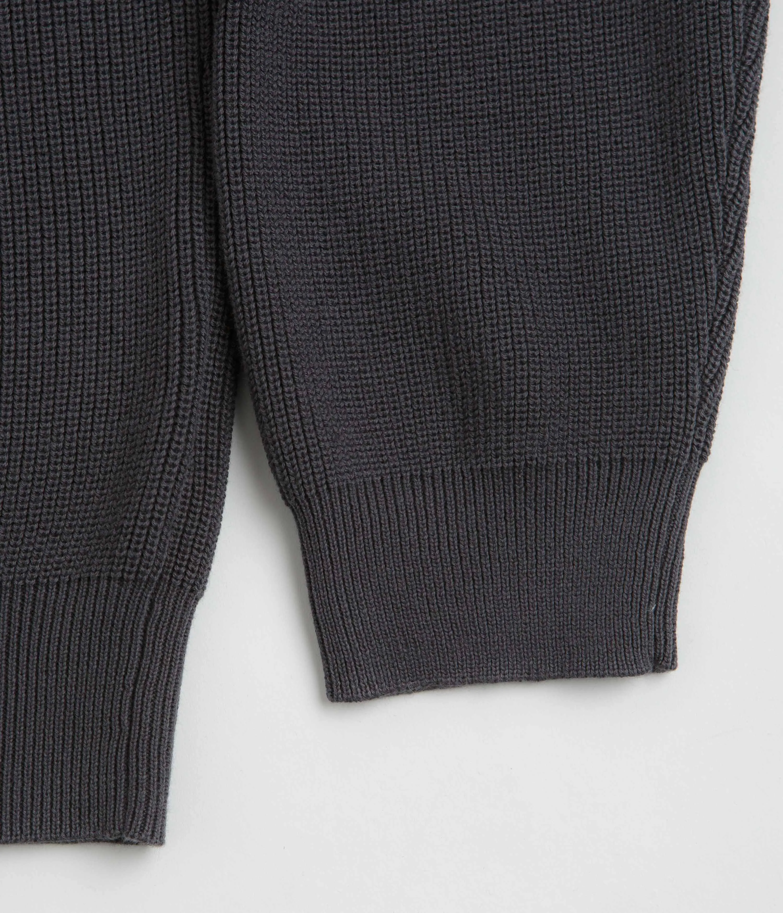 Pass Port Organic Cotton Stripe Knit Sweatshirt - Slate adults' Hooded