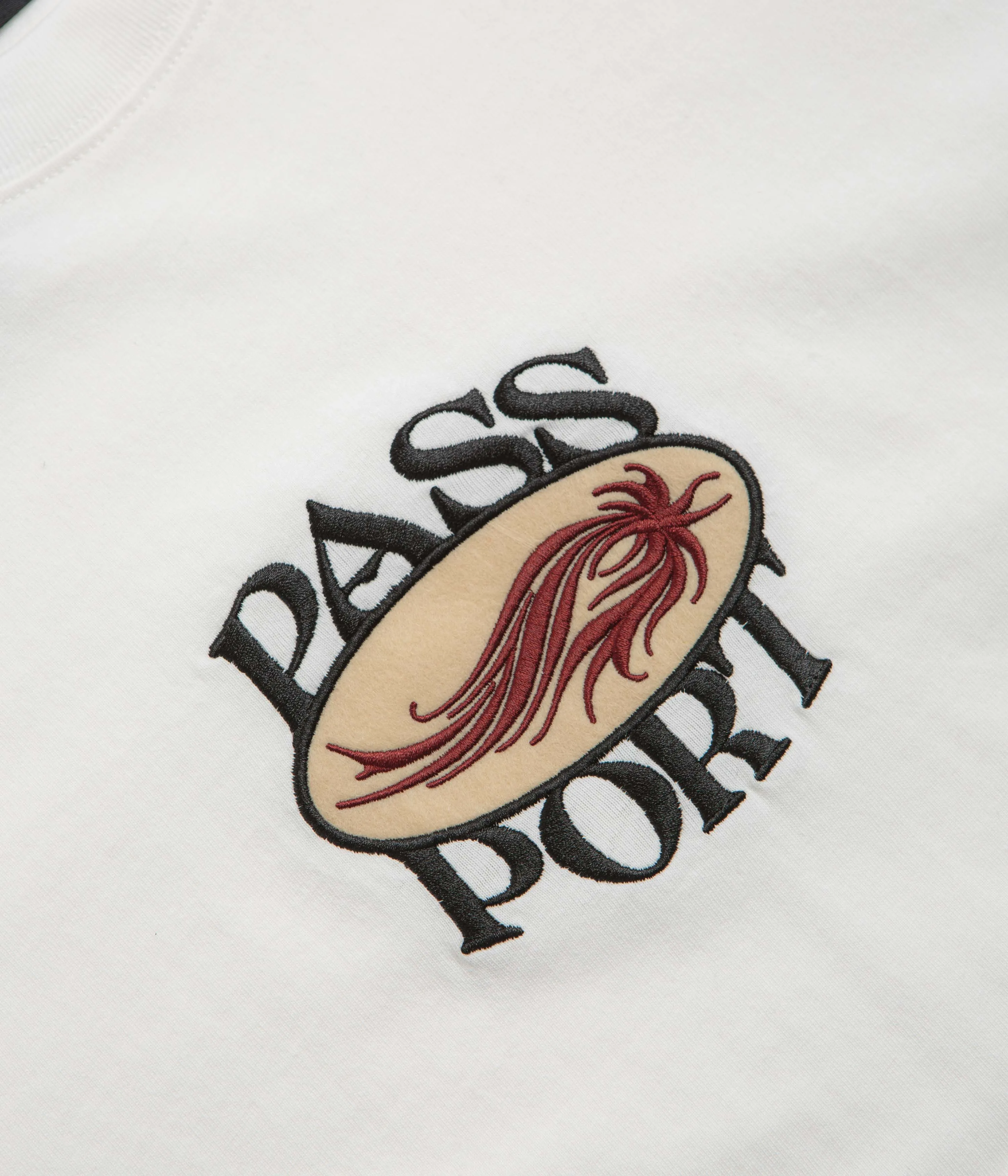 Pass Port Sunspot T-Shirt - White Minimalist Pocket Placement Trendiness