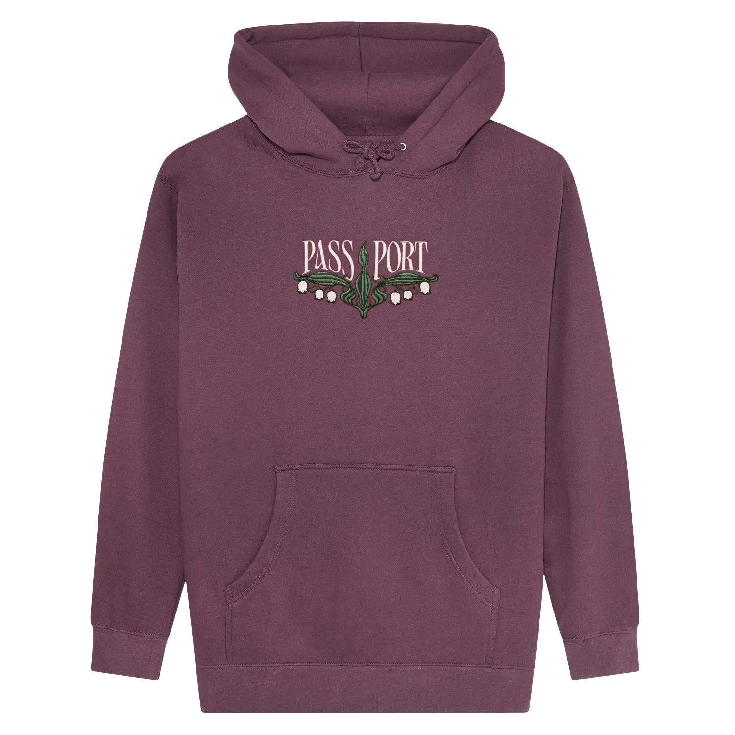 PASS~PORT Lily of the Valley Hoodie - Washed Berry Travel Outfit