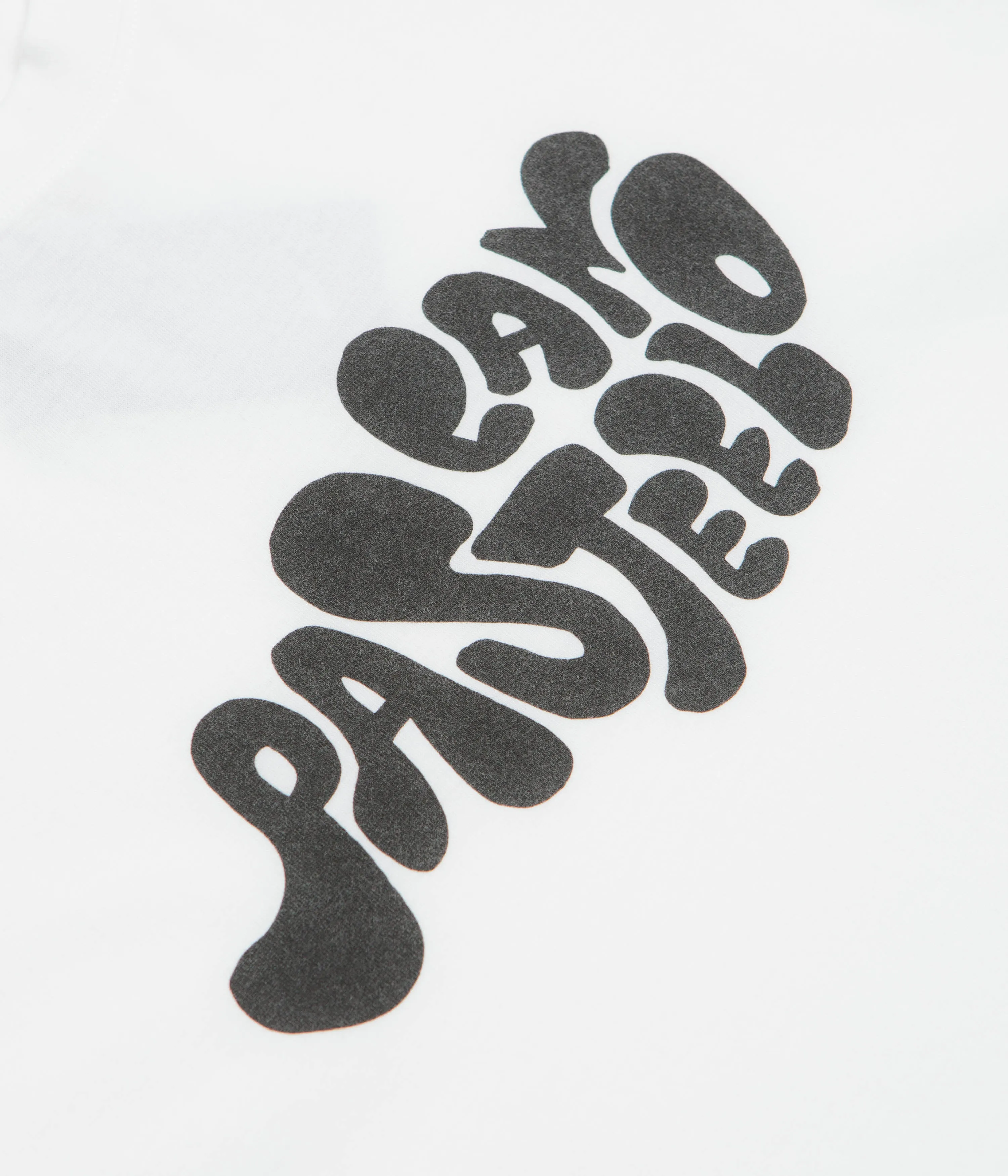 Pasteelo Can Script T-Shirt - White skating venue