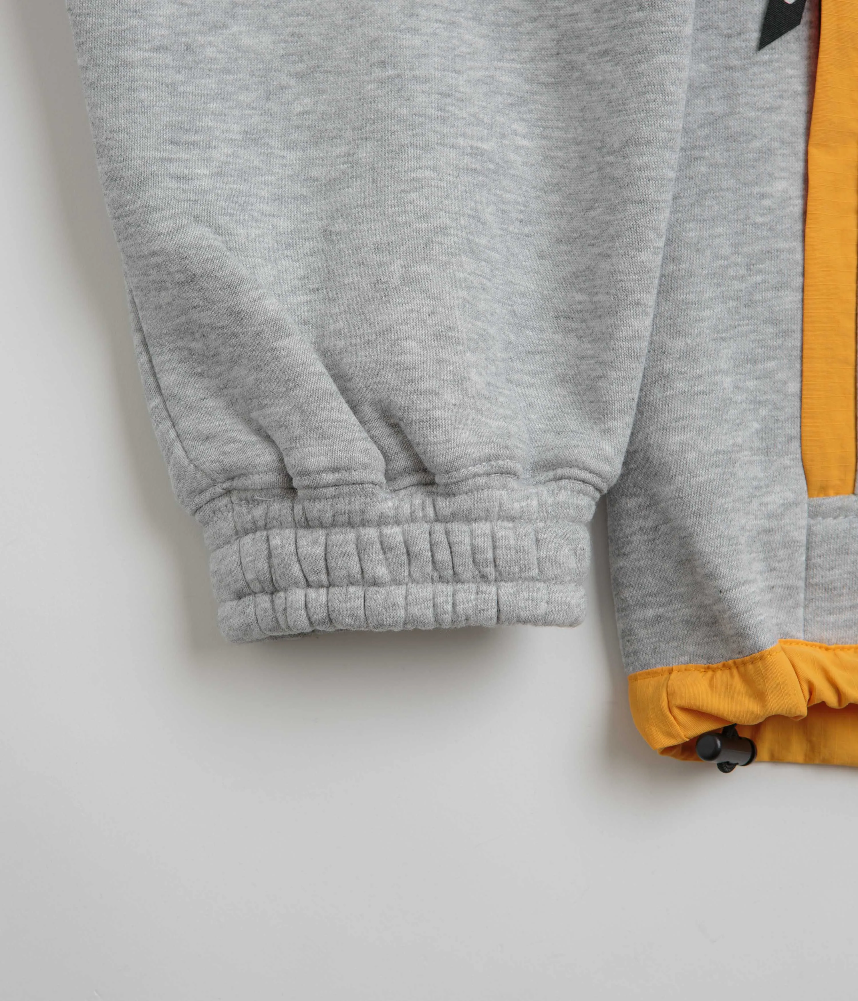Pasteelo Contrast 1/4 Zip Sweatshirt - Heather Grey / Gold Personalized