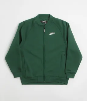 right for spring Pasteelo Zip Up Trainer Sweatshirt - Forest