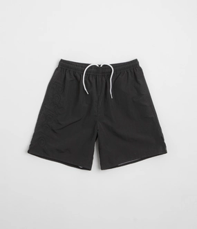 Pasteelo Script Active Shorts - Black FoldOverClosure