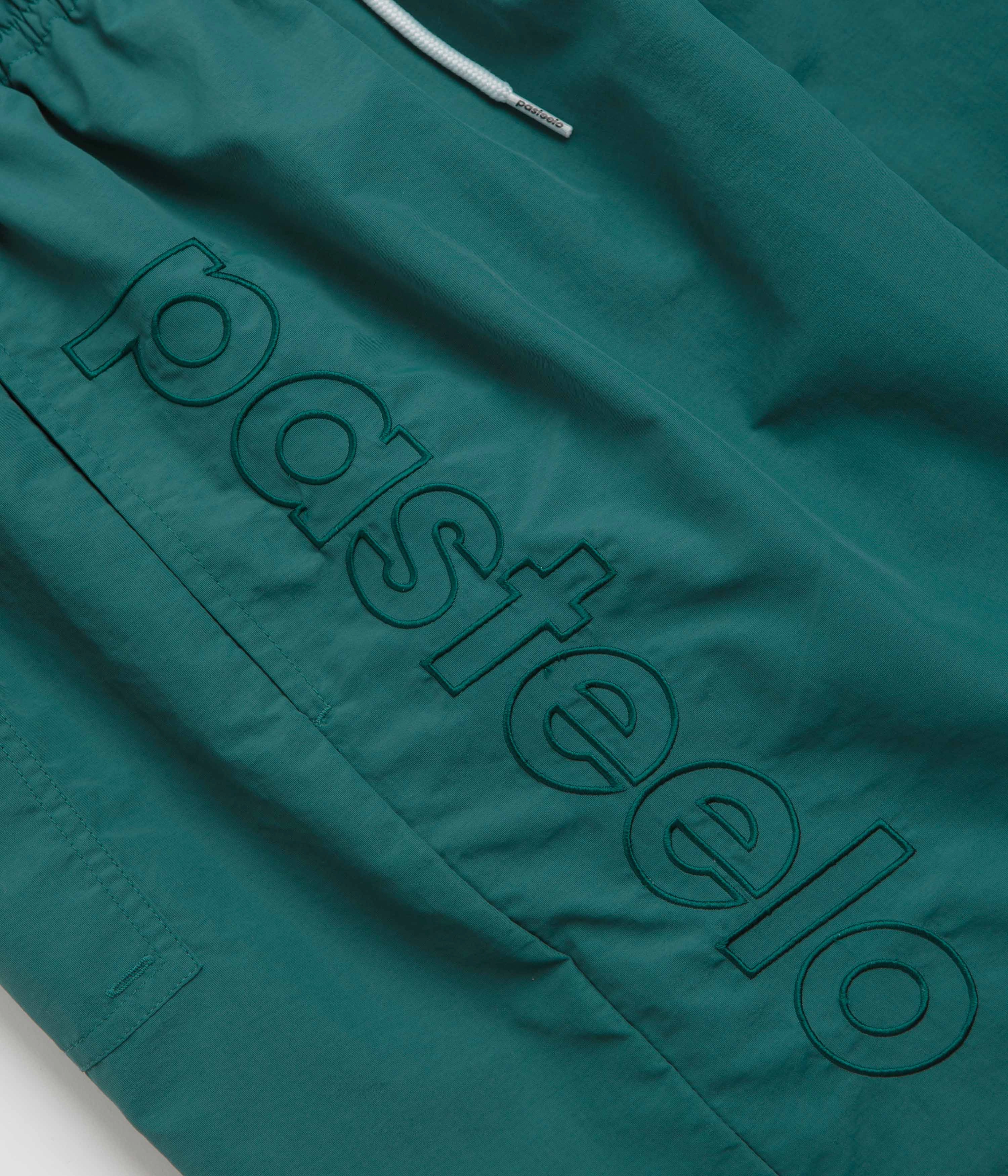 Pasteelo Script Active Shorts - Dark Teal Semi Formal