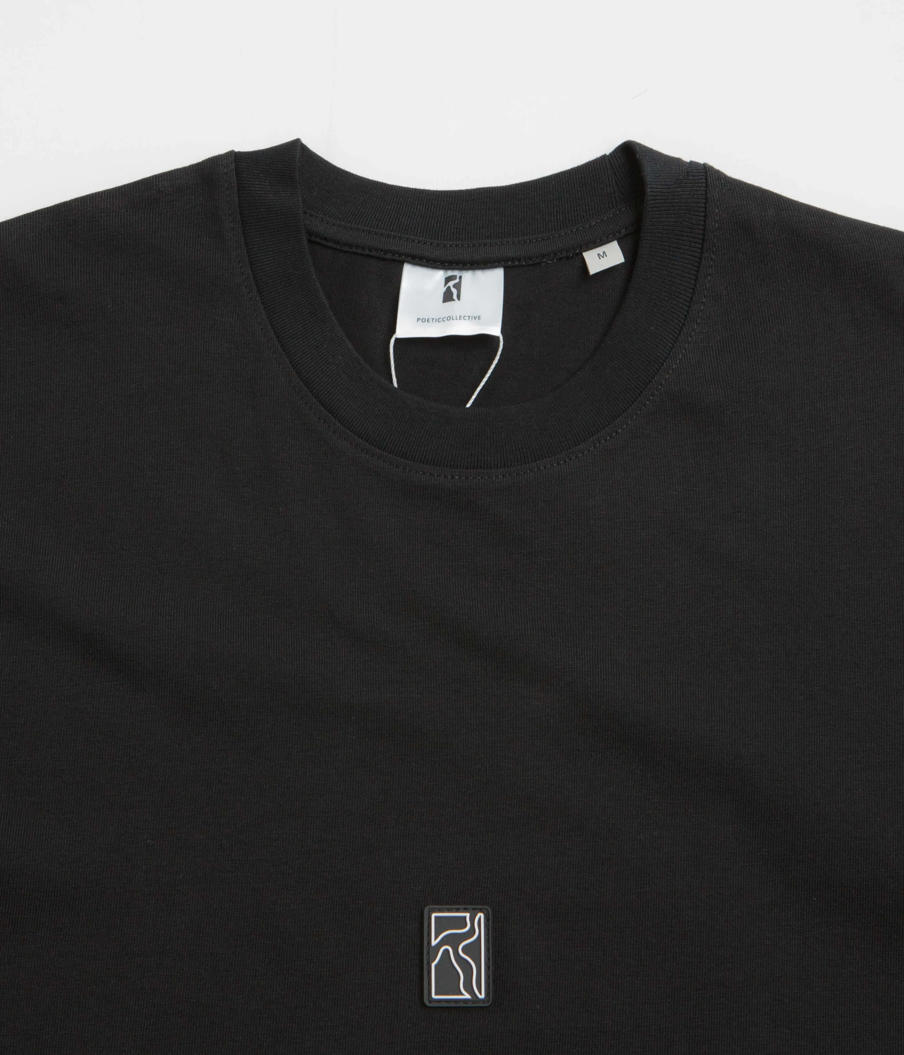 Poetic Collective Rubber Patch T-Shirt - Black imported