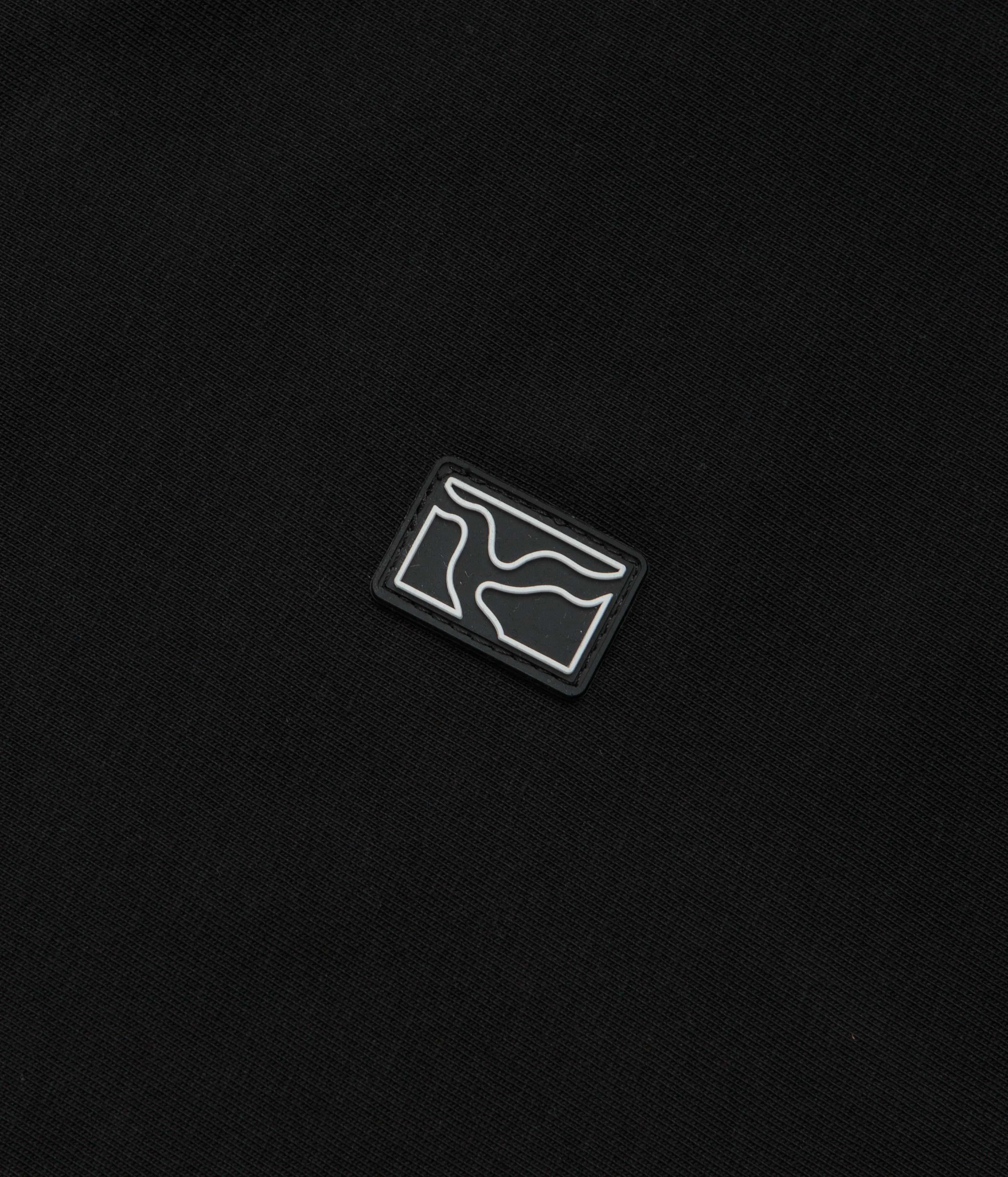 Retro Poetic Collective Rubber Patch T-Shirt - Black