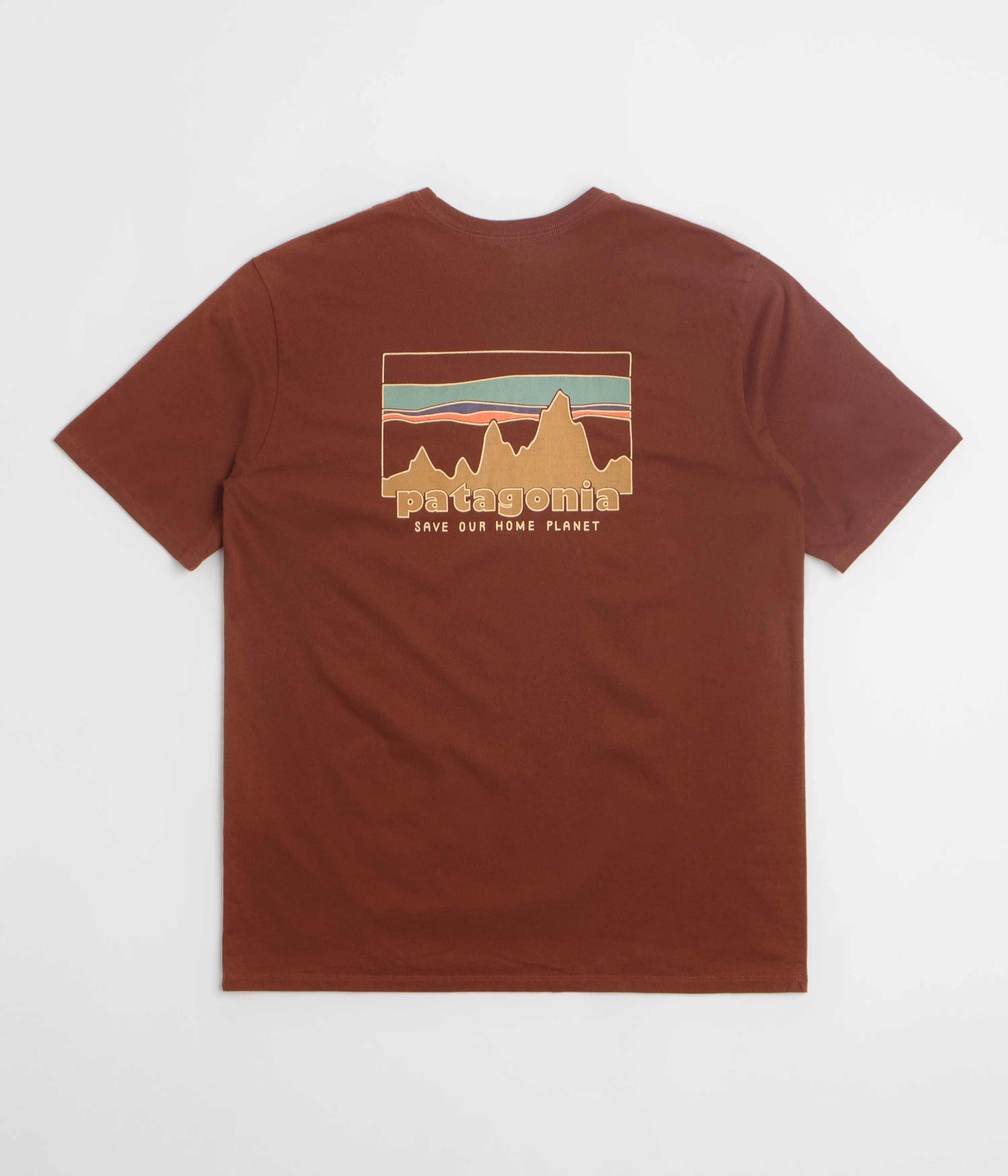 Patagonia 73 Skyline Organic T-Shirt - Dried Vanilla Dinner