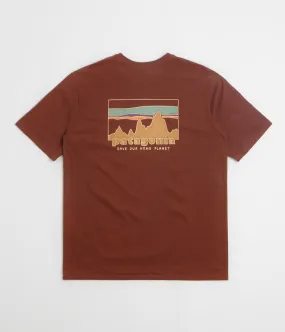 Patagonia 73 Skyline Organic T-Shirt - Dried Vanilla Dinner