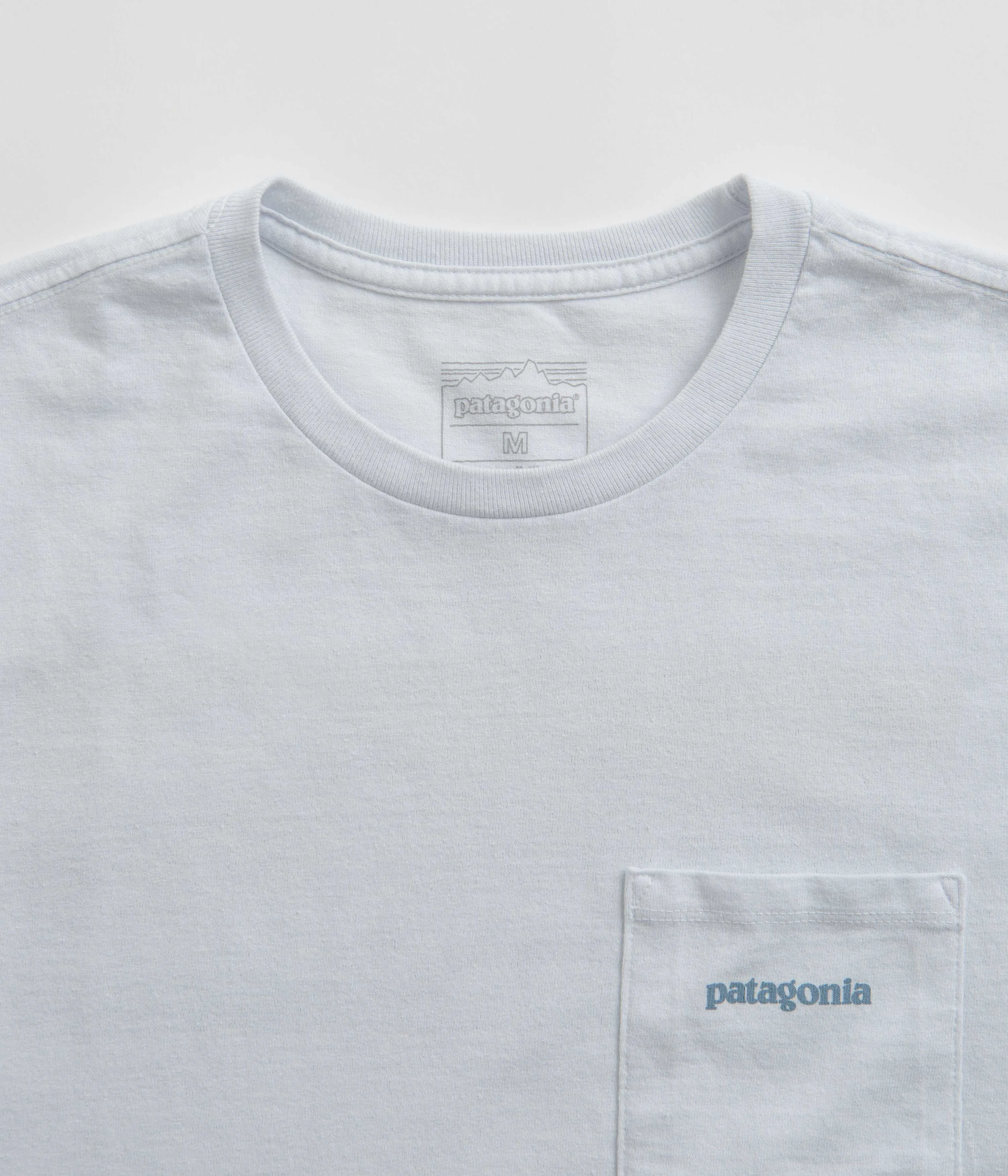Breathable Patagonia Boardshort Logo Pocket Responsibili-Tee T-Shirt - White