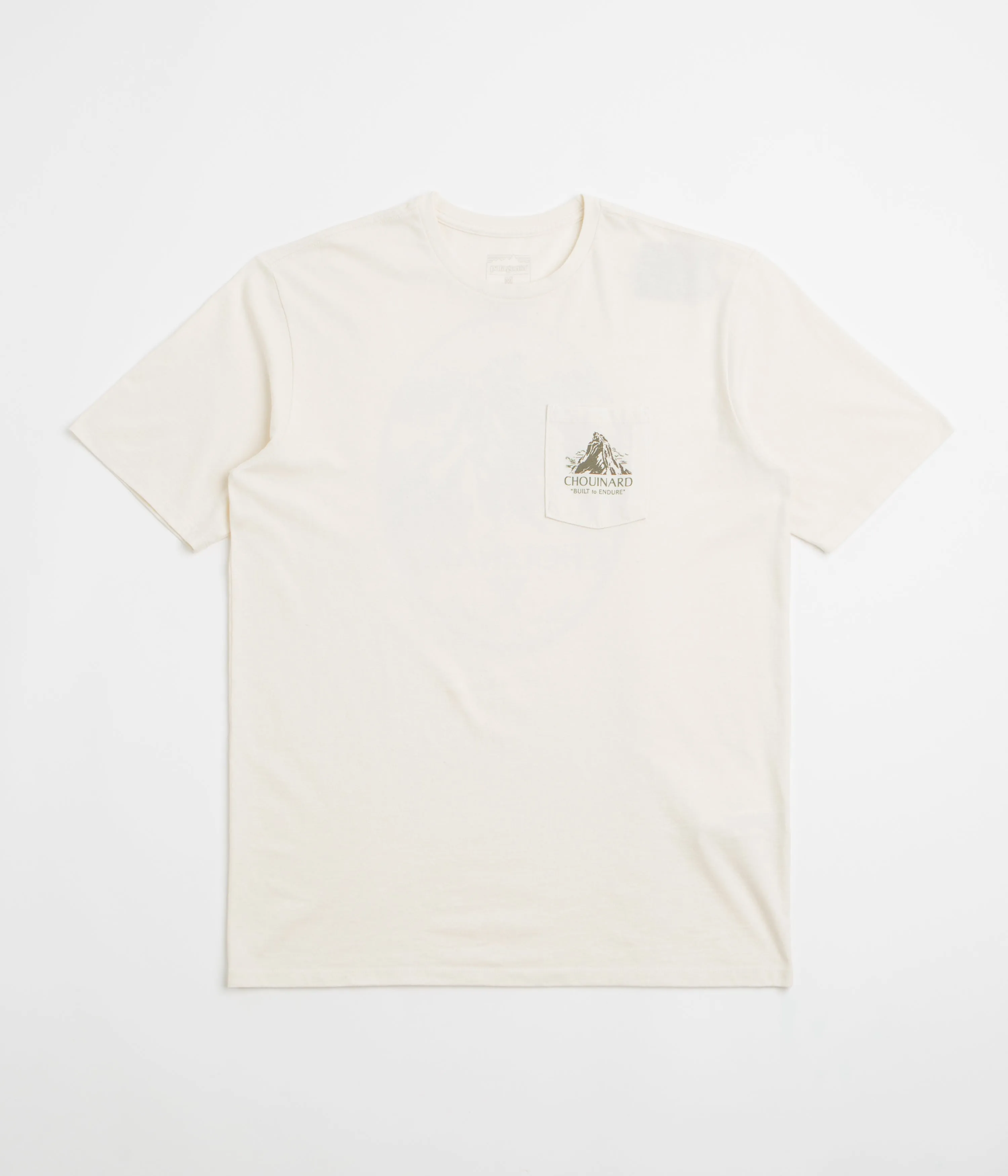 Patagonia Chouinard Crest Pocket Responsibili-Tee T-Shirt - Birch White Bow zipper