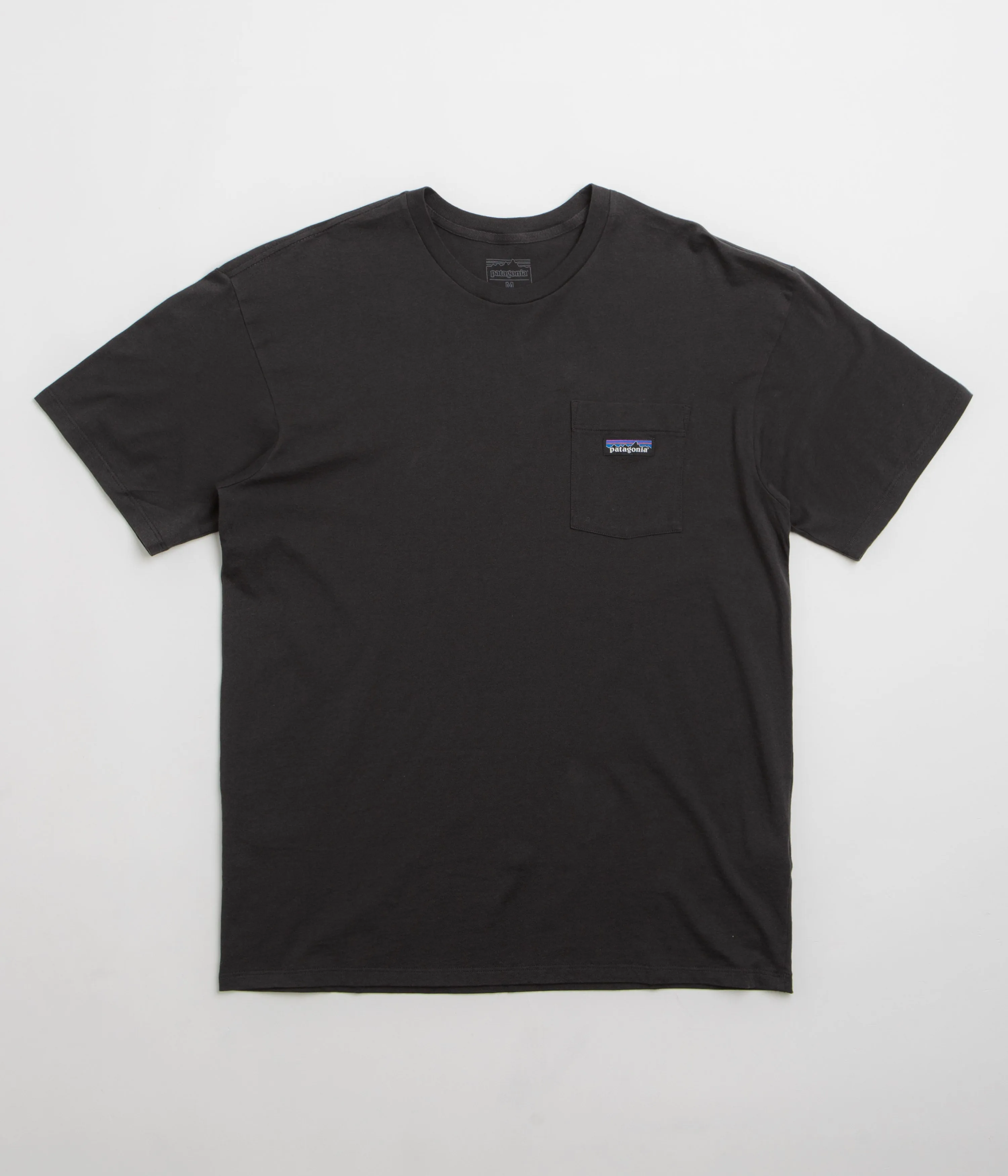 Button Patagonia Daily Pocket T-Shirt - Black / Black