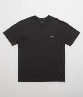 Button Patagonia Daily Pocket T-Shirt - Black / Black