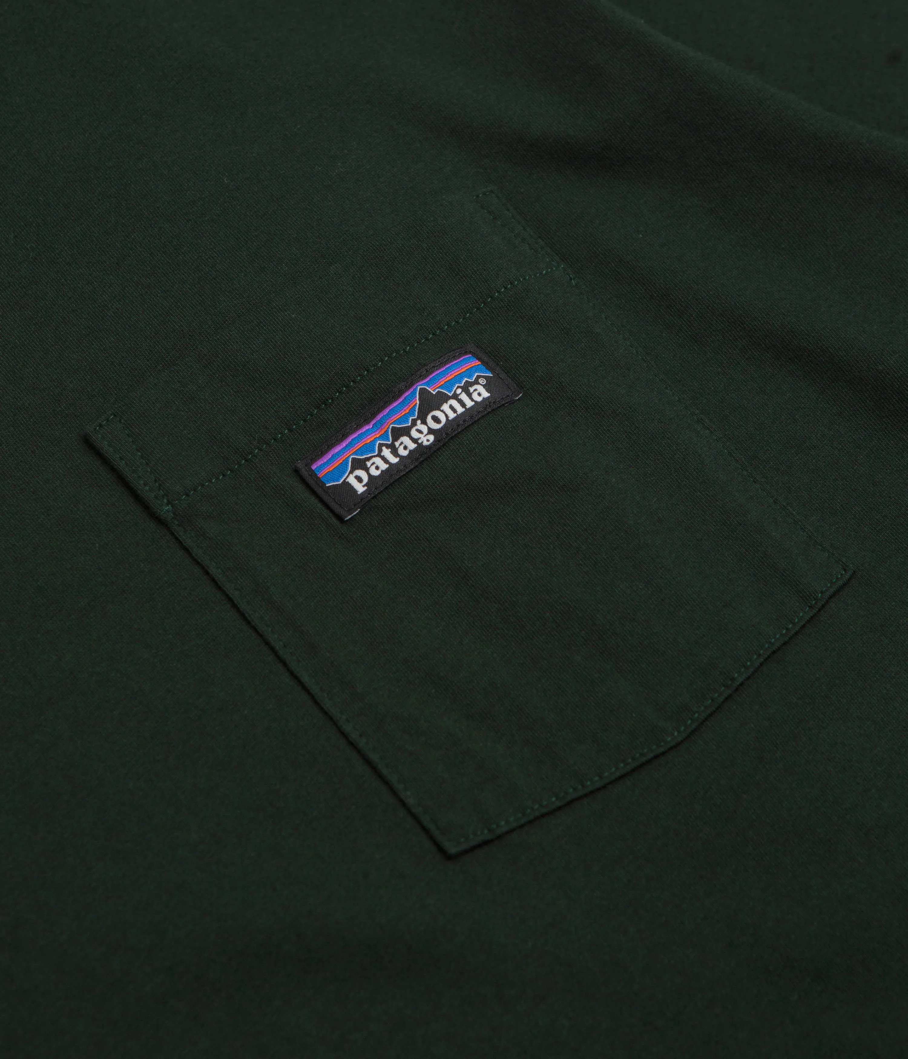 Skating Patagonia Daily Pocket T-Shirt - Old Growth Green