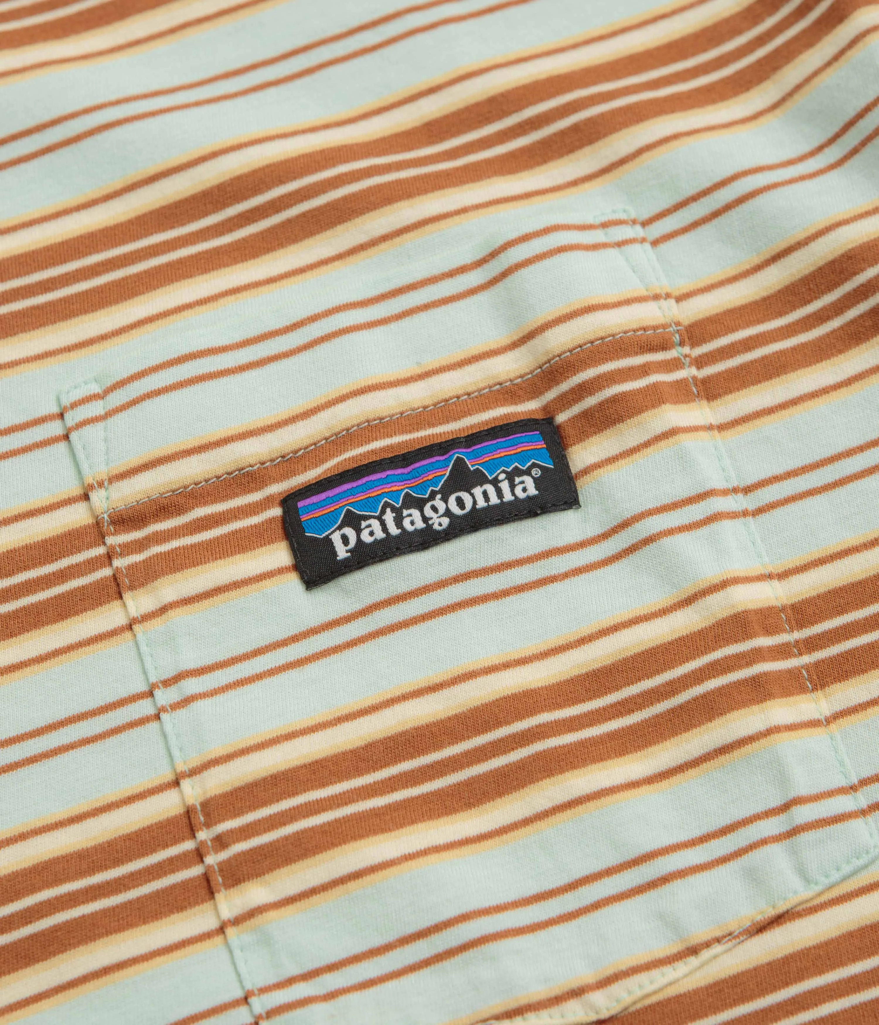 snowboarding venue Indoor Event Patagonia Daily Pocket T-Shirt - Summer Camp: Rinsed Green