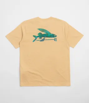 Patagonia Flying Fish Responsibili-Tee T-Shirt - Flying Fish: Cliffs and Coves Conifer Green museum event