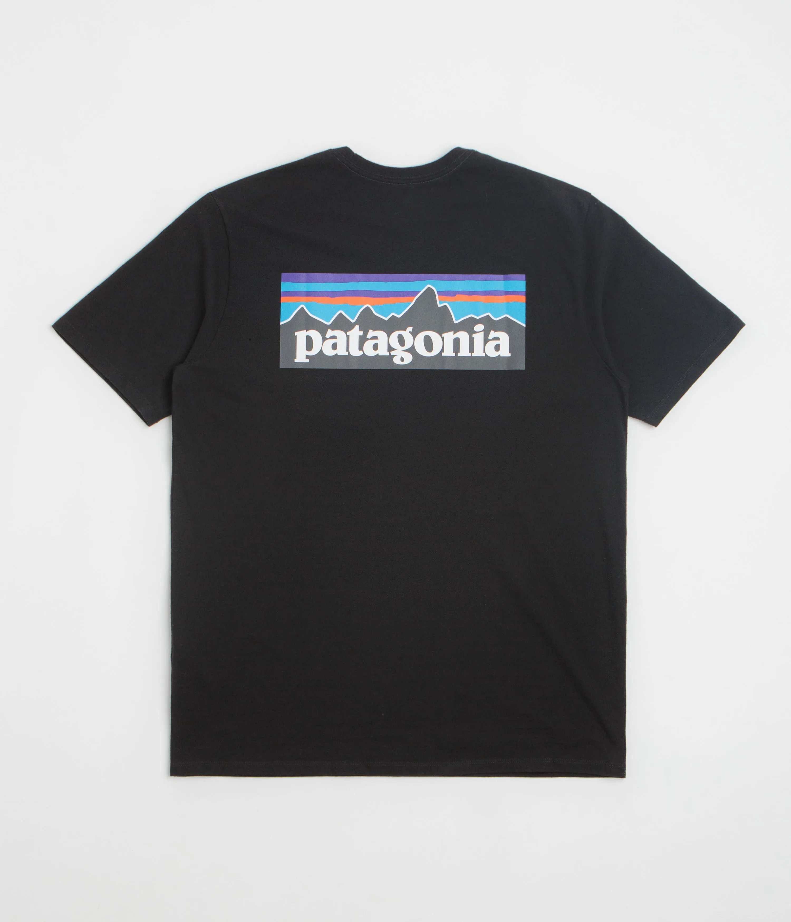 Contemporary Design Vintage Look Patagonia P-6 Logo Responsibili-Tee T-Shirt - Black