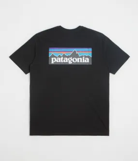 Contemporary Design Vintage Look Patagonia P-6 Logo Responsibili-Tee T-Shirt - Black