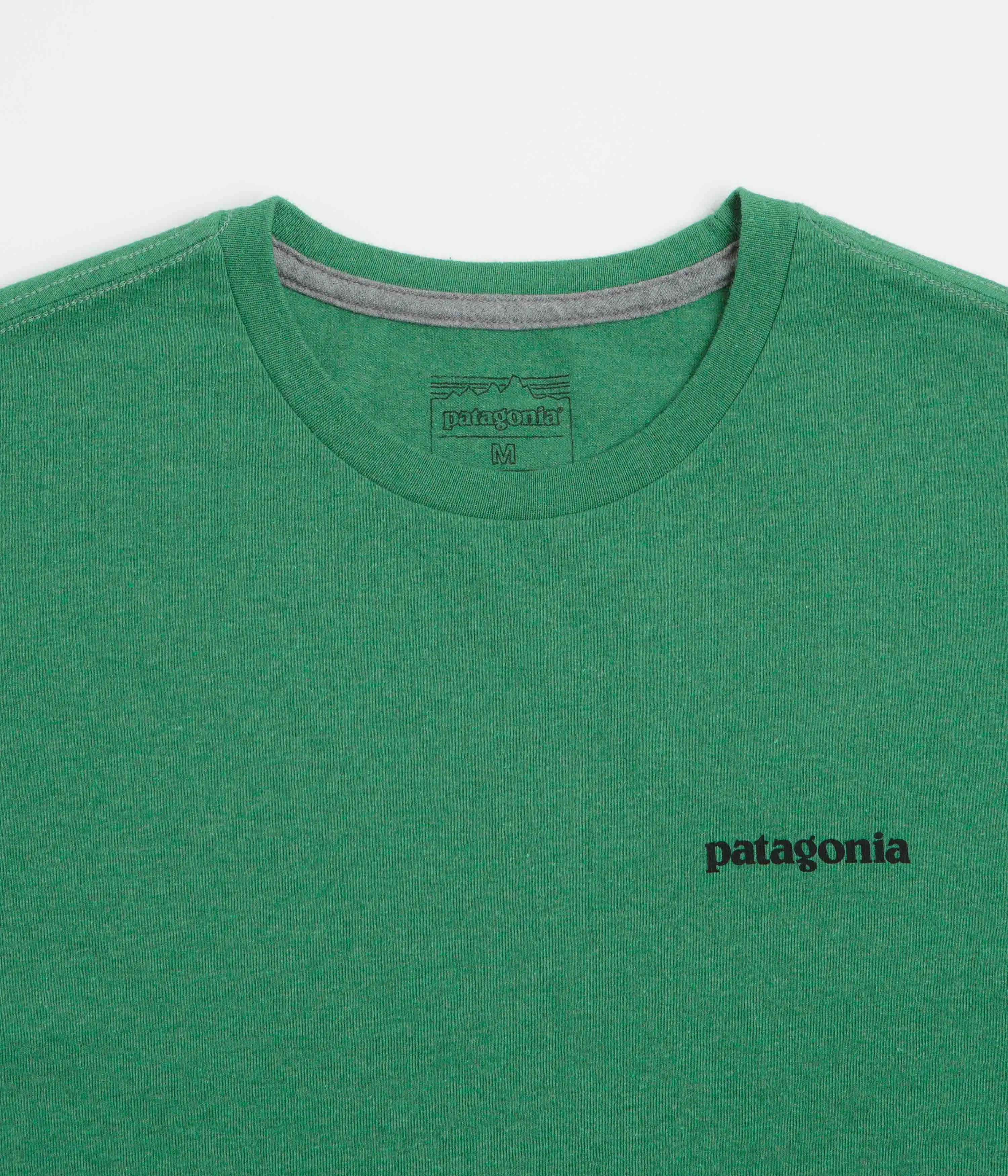 martial arts Patagonia P-6 Logo Responsibili-Tee T-Shirt - P-6 Outline: Heartleaf Green
