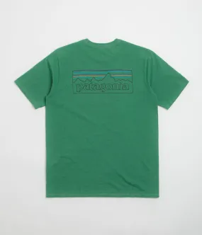 plane venue Handmade Patagonia P-6 Logo Responsibili-Tee T-Shirt - P-6 Outline: Heartleaf Green