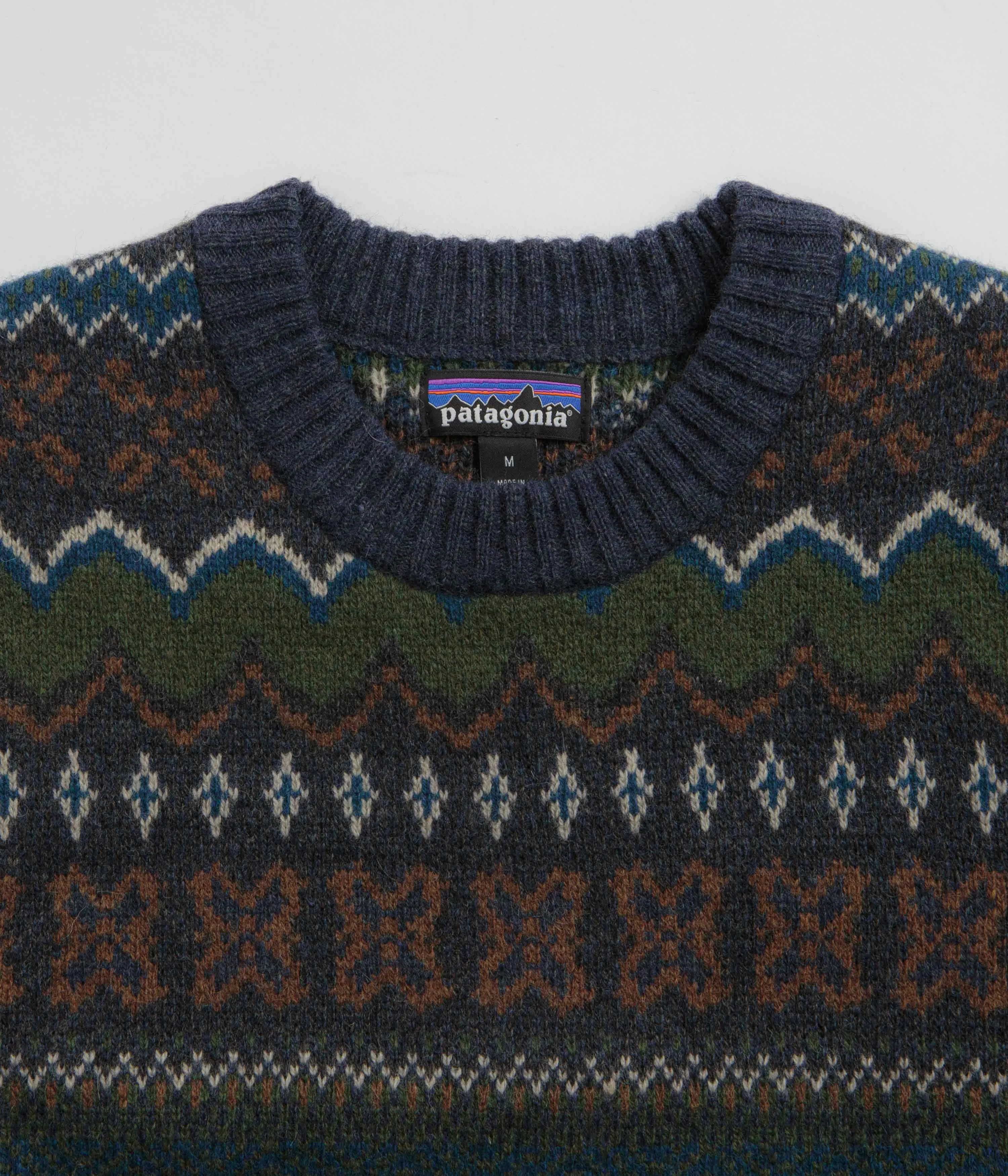 Bold Graphics Patagonia Recycled Wool Sweatshirt - Helmsman: Smolder Blue
