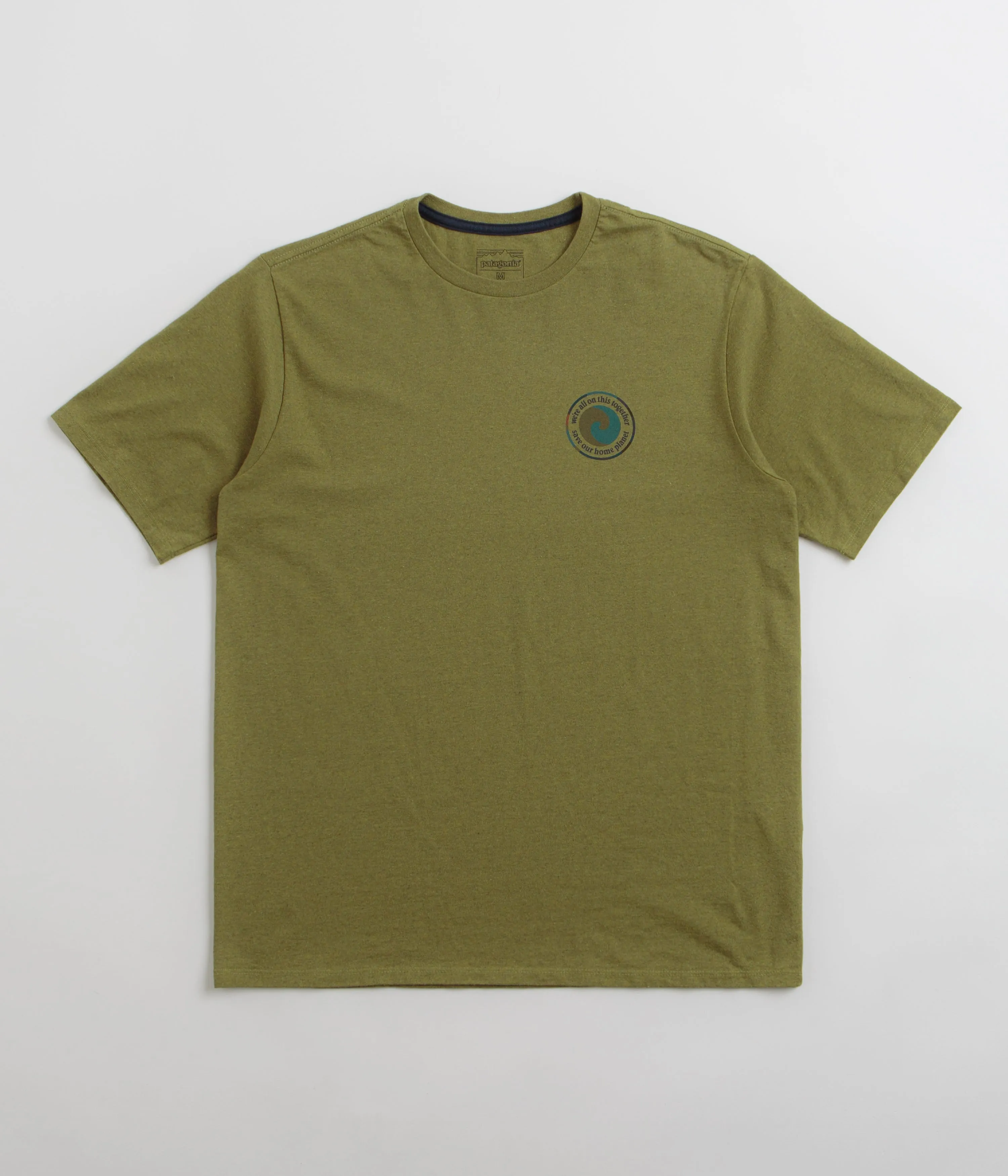 Patagonia Unity Fitz Responsibili-Tee T-Shirt - Graze Green sequined hem lace hem
