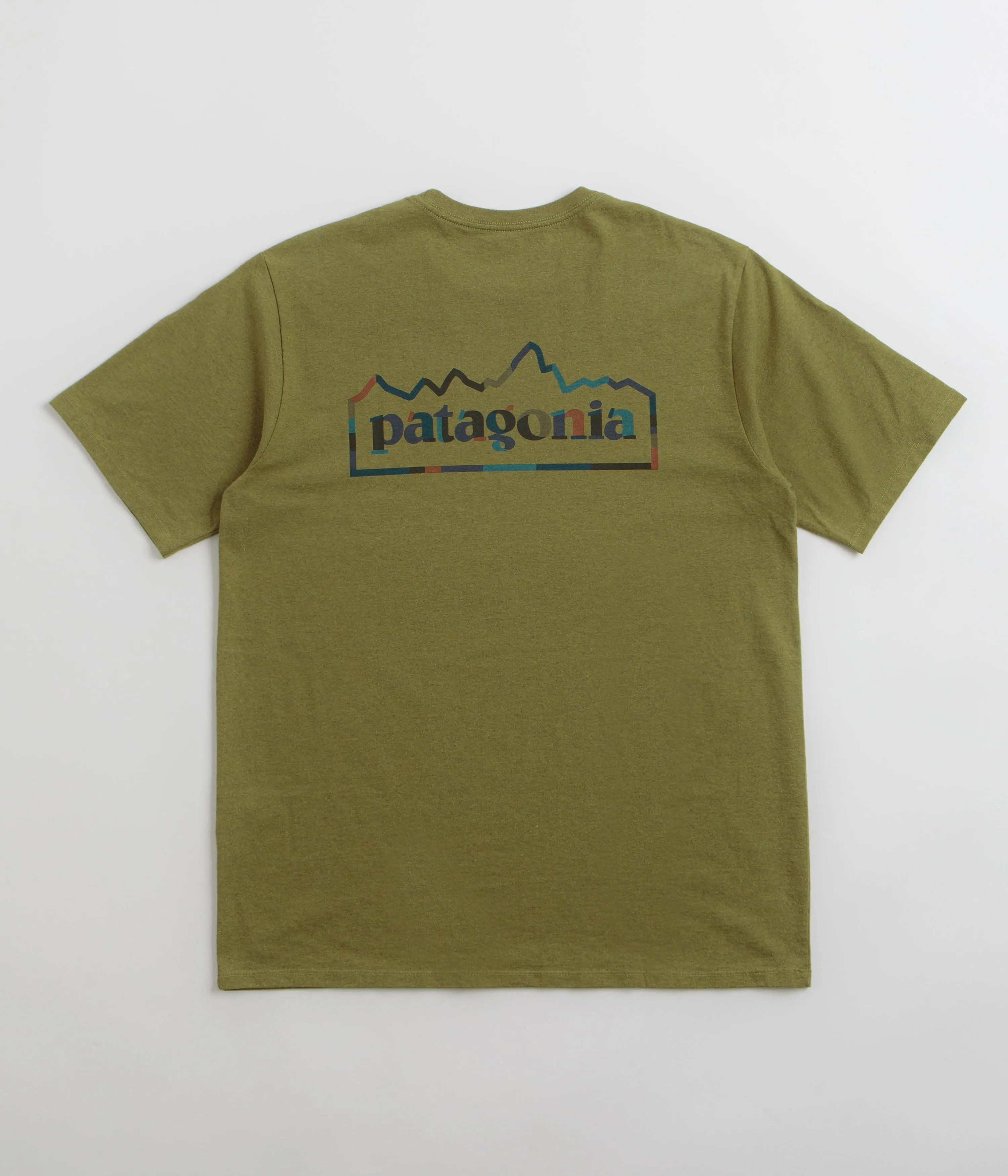 Patagonia Unity Fitz Responsibili-Tee T-Shirt - Graze Green Knee Length