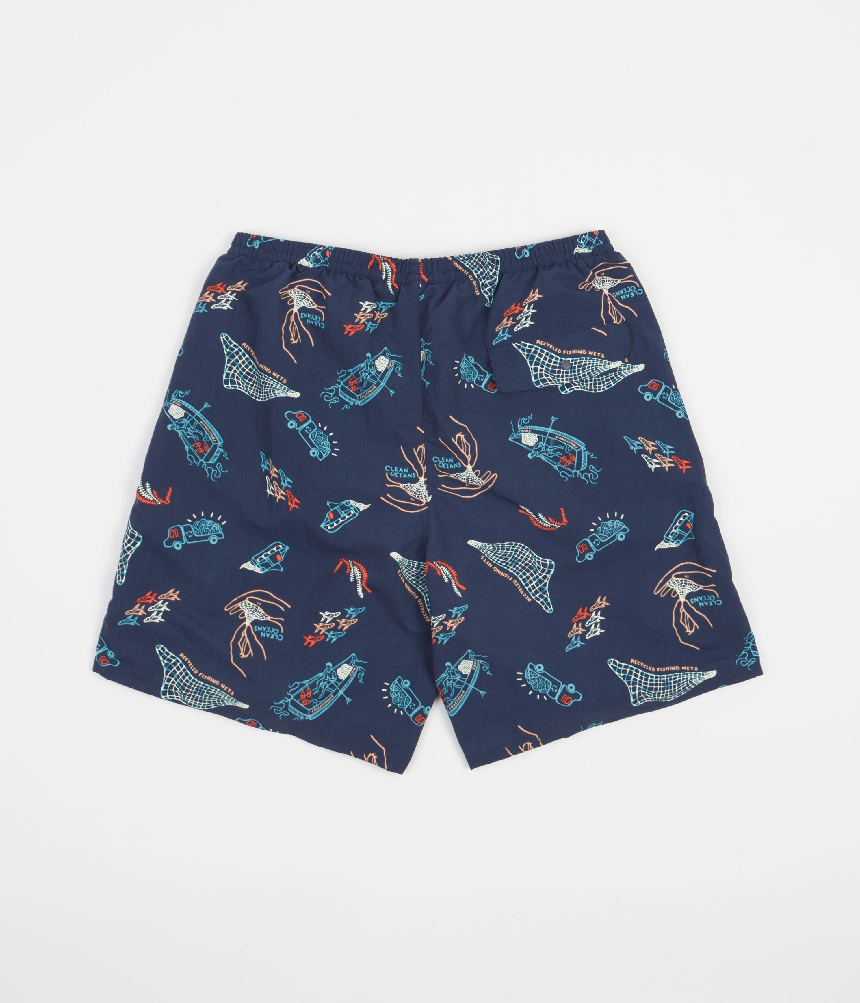 Casual Fit Relaxed Cut Patagonia Baggies Longs 7" Shorts - Clean Currents: Tidepool Blue