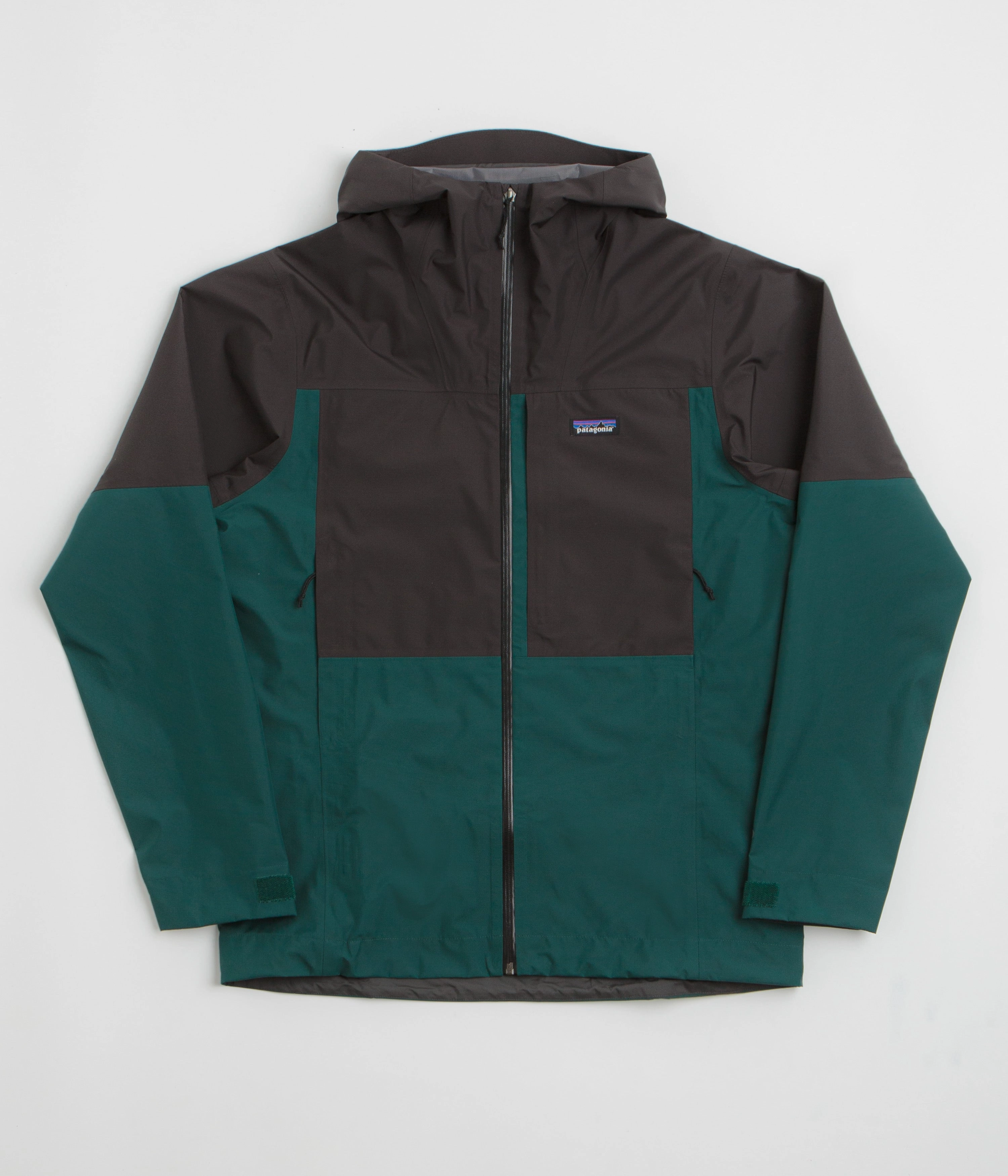 Flexible Hem High-Performance Jacket Patagonia Boulder Fork Rain Jacket - Cascade Green