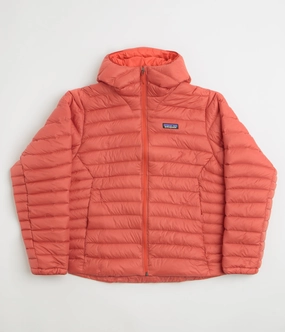 Patagonia Down Sweater Hoodie Jacket - Amanita Red Recycled Polyester
