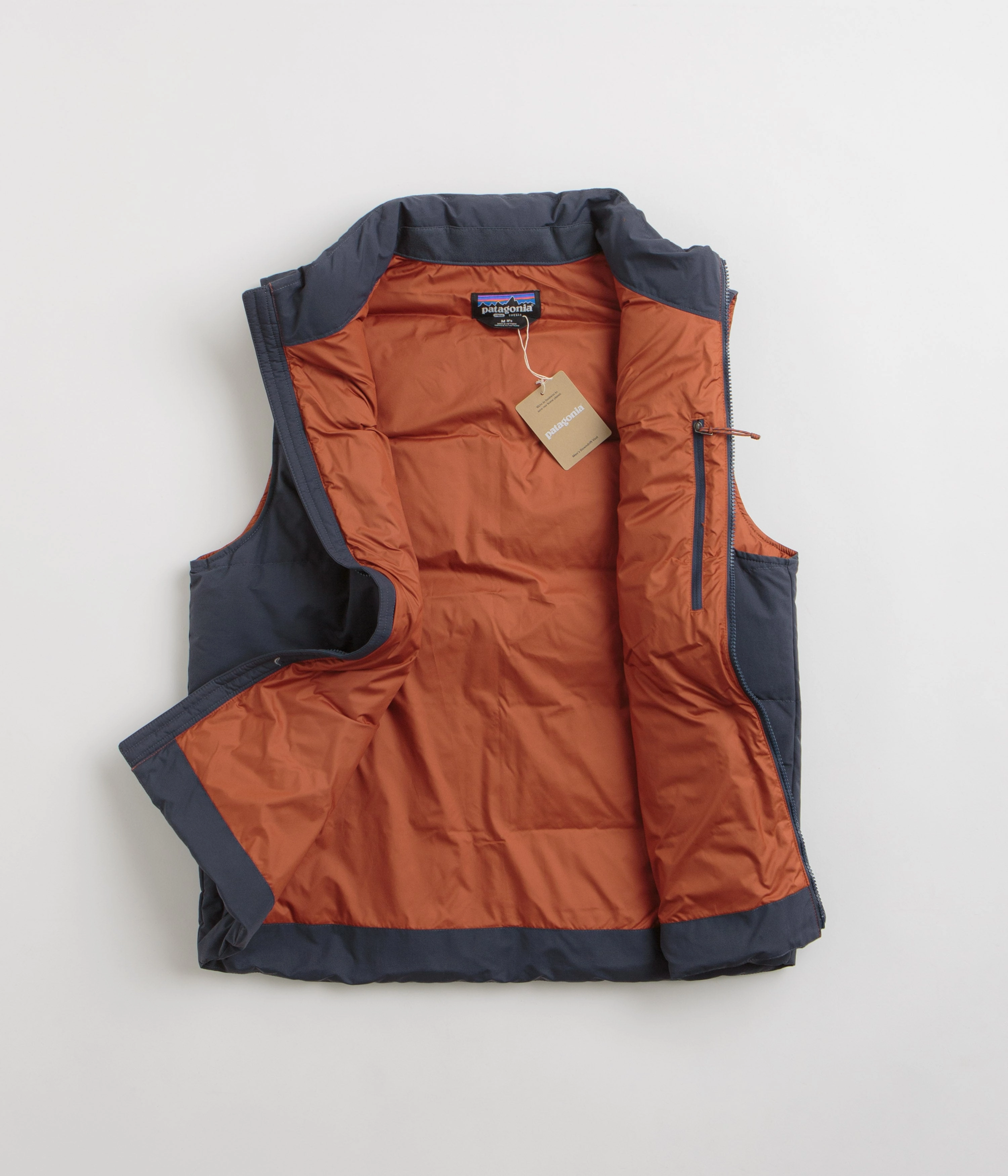 Weather resistant Picture Patagonia Downdrift Vest - Smolder Blue