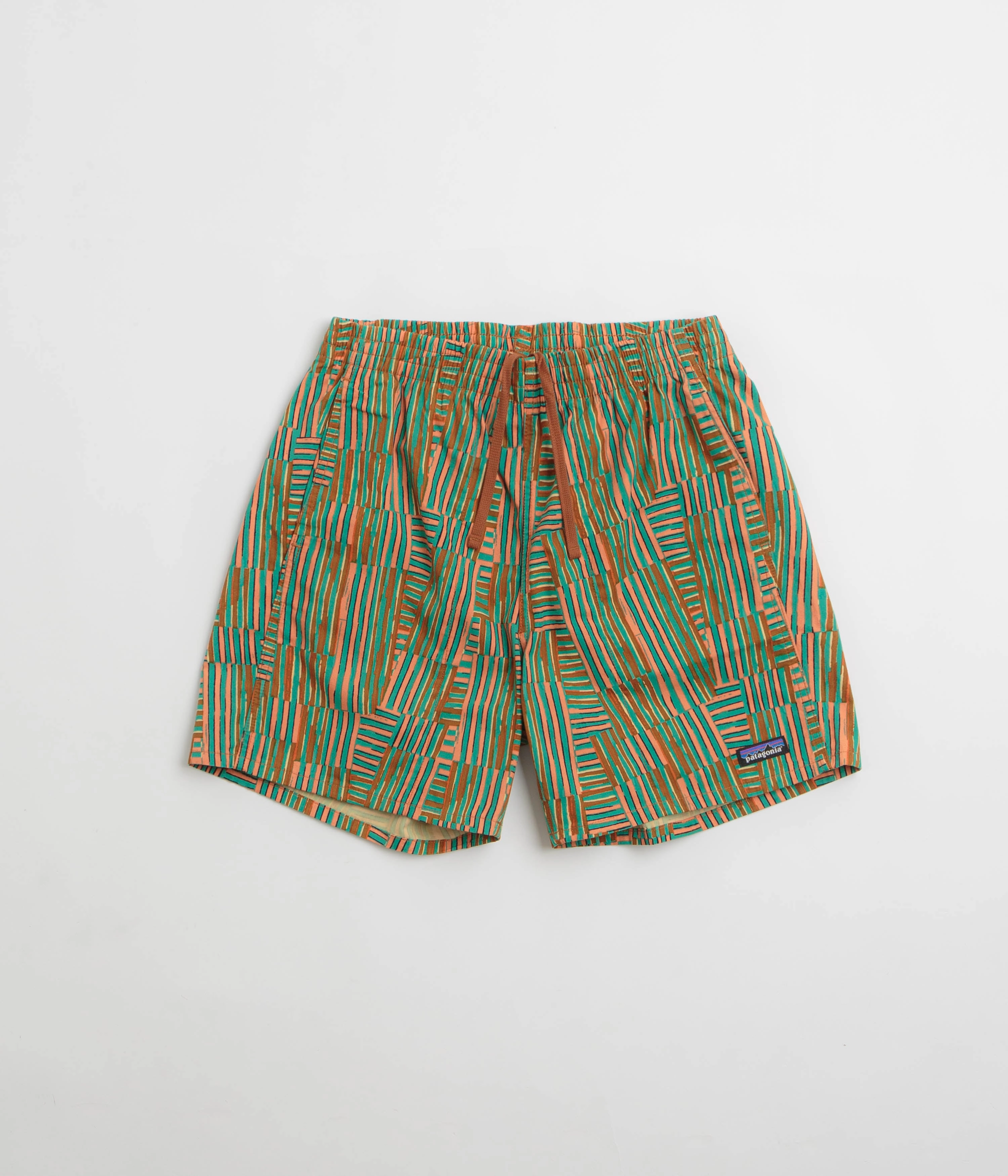 Patagonia Funhoggers Shorts - Quilty Fitz: Heartleaf Green Water resistant coating yoga clothes