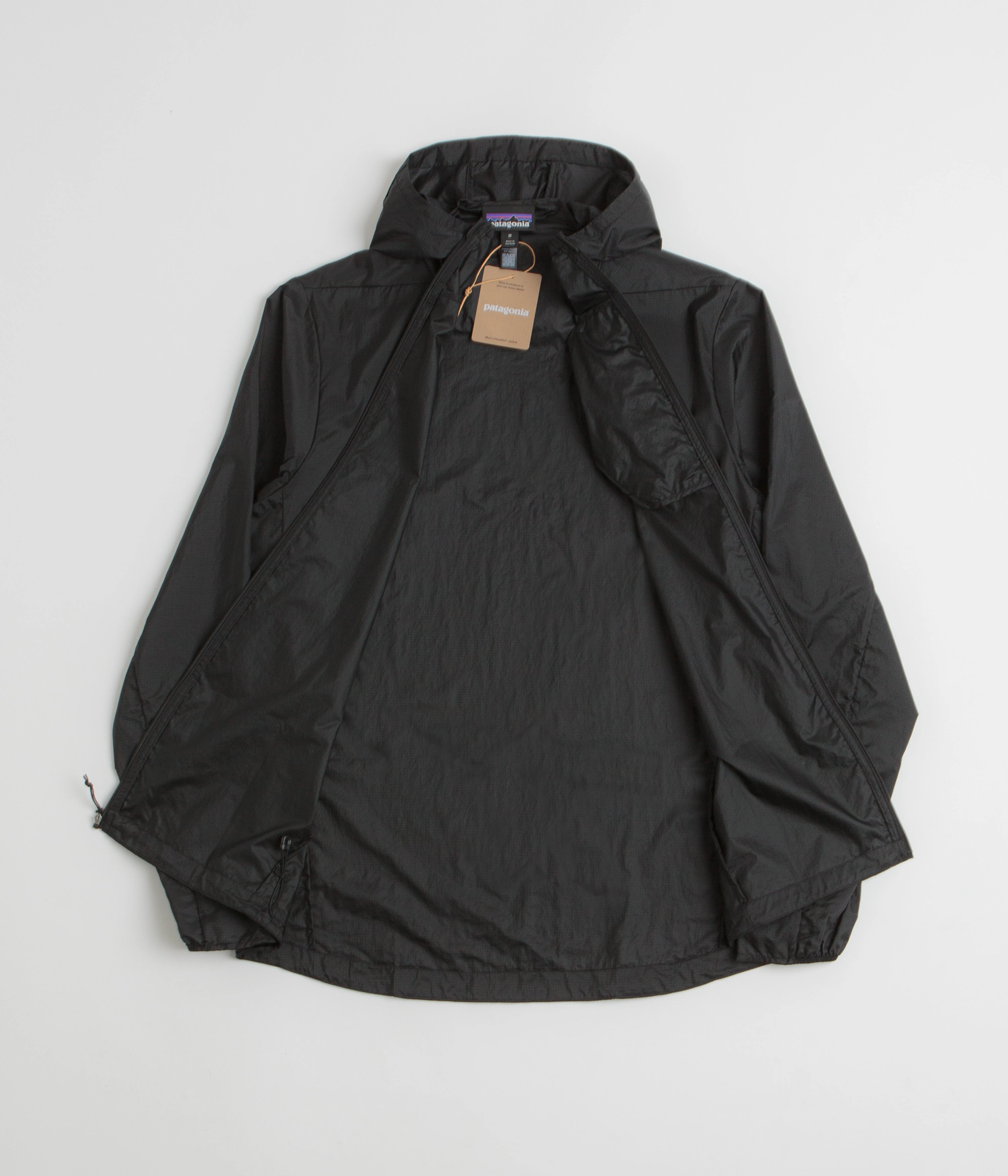 Patagonia Houdini Jacket - Black / Black Embroidered Travel Essential