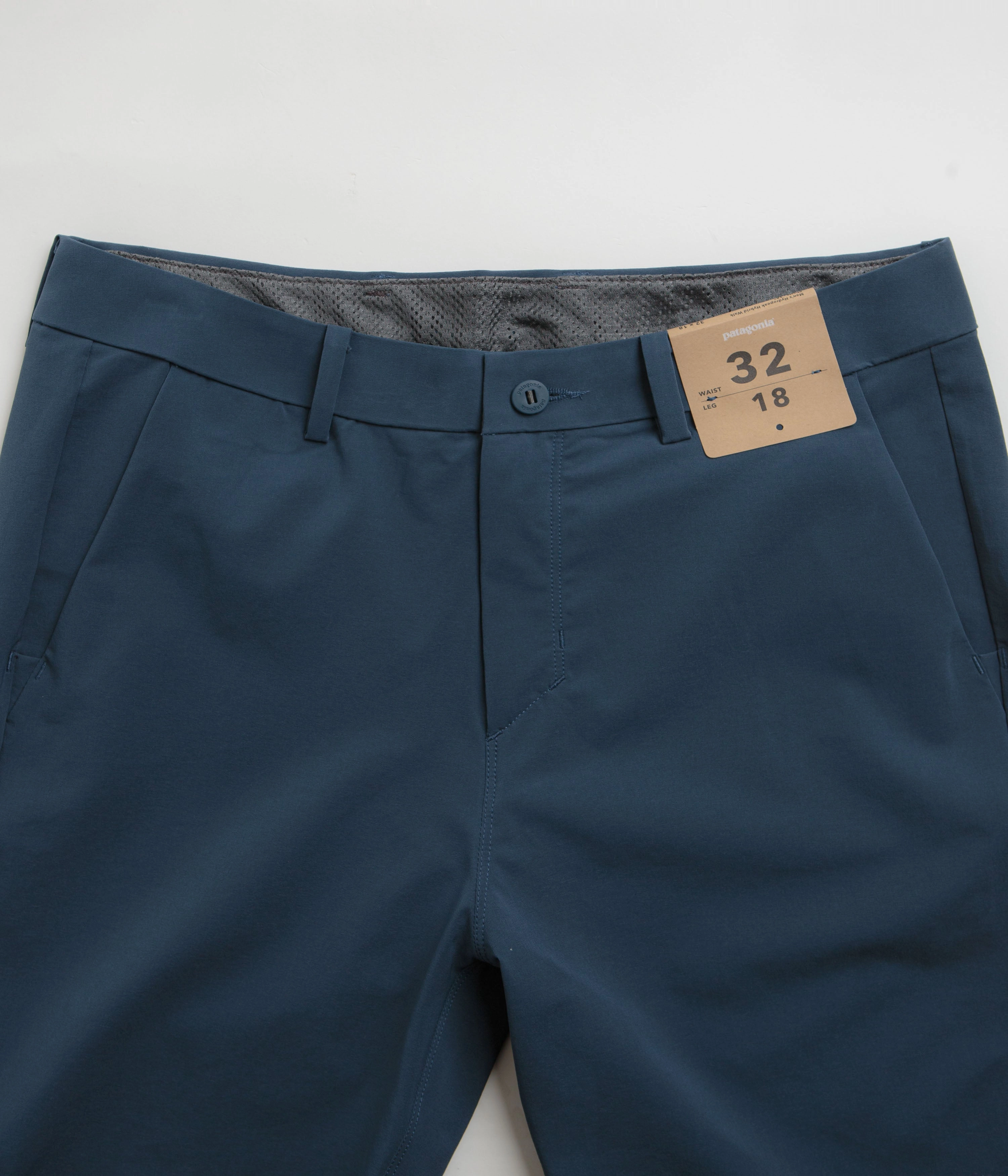 Patagonia Hydropeak Hybrid Walk 18" Shorts - Tidepool Blue Business casual Sweat Wicking Lining