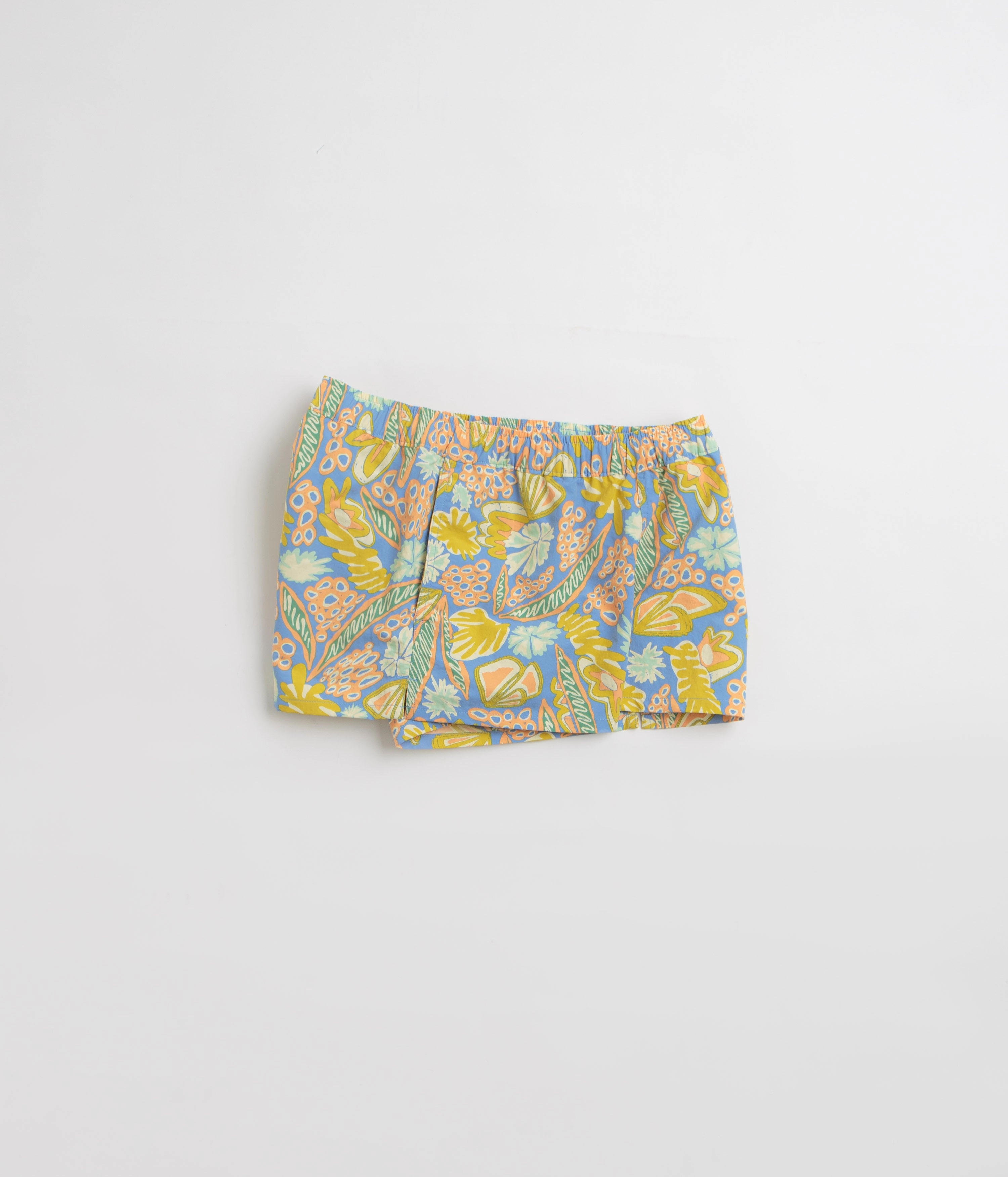poolside gear Patagonia Womens Barely Baggies 2.5" Shorts - Wrasse: Wetland Blue