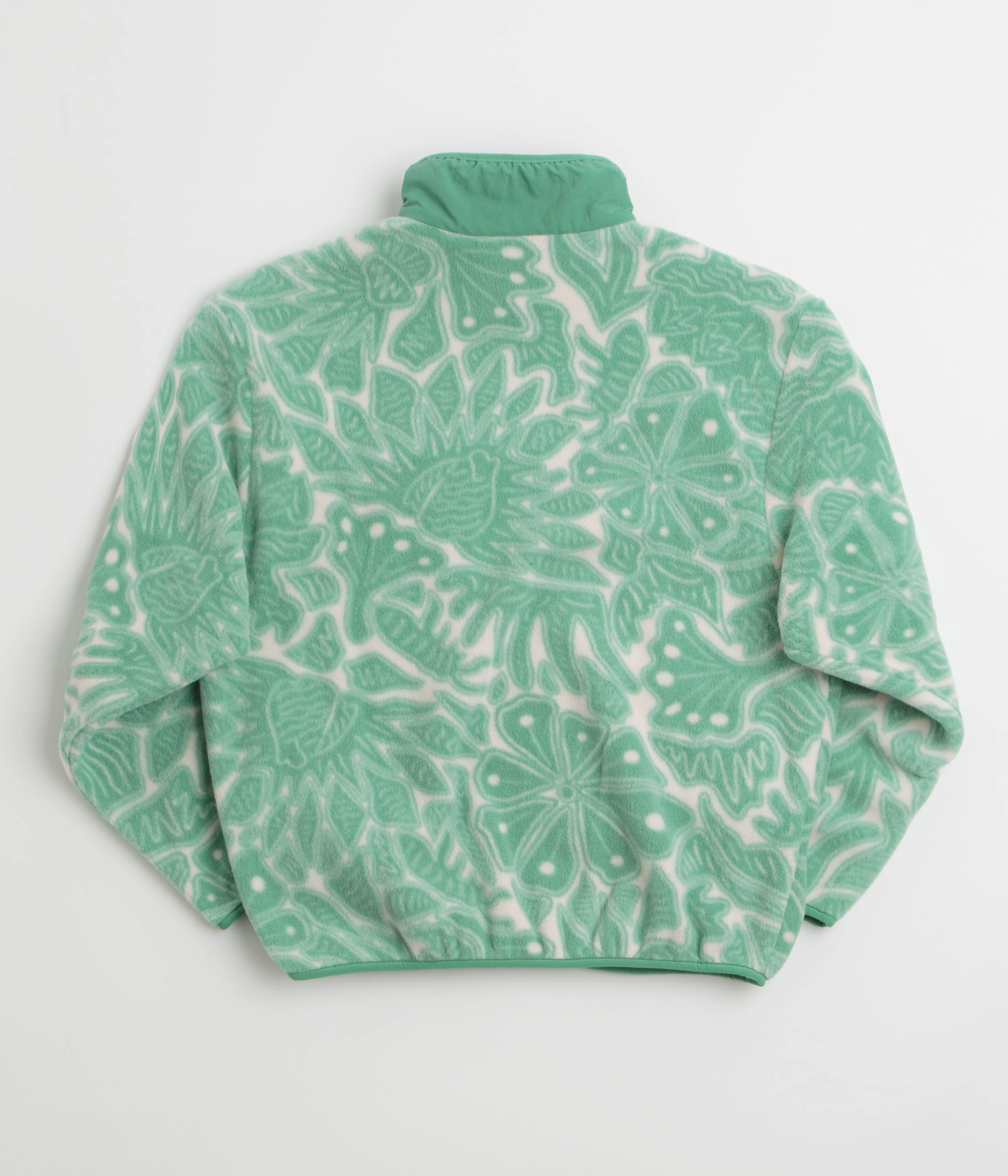 Bandana slim Patagonia Womens Synchilla Fleece Jacket - Bees and Flowers: Heartleaf Green