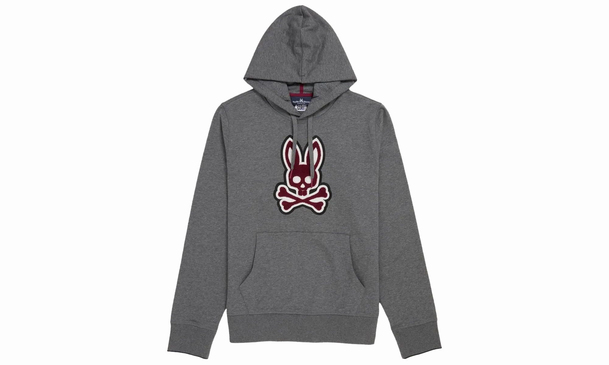 Patchin Chenille Bunny Logo Men's Hoodie "Grey"