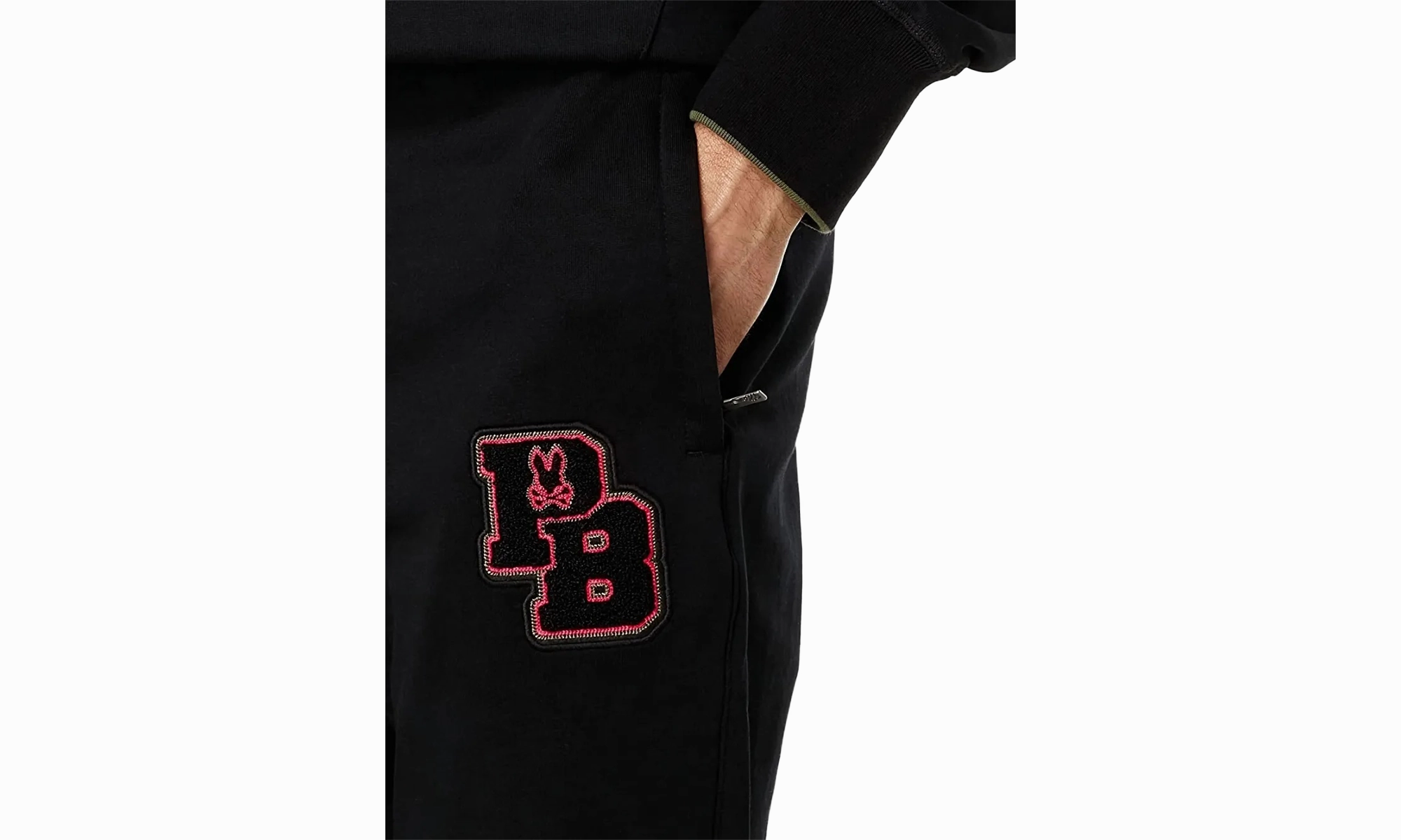 Patchin Chenille Bunny Men's Sweatpants "Black"