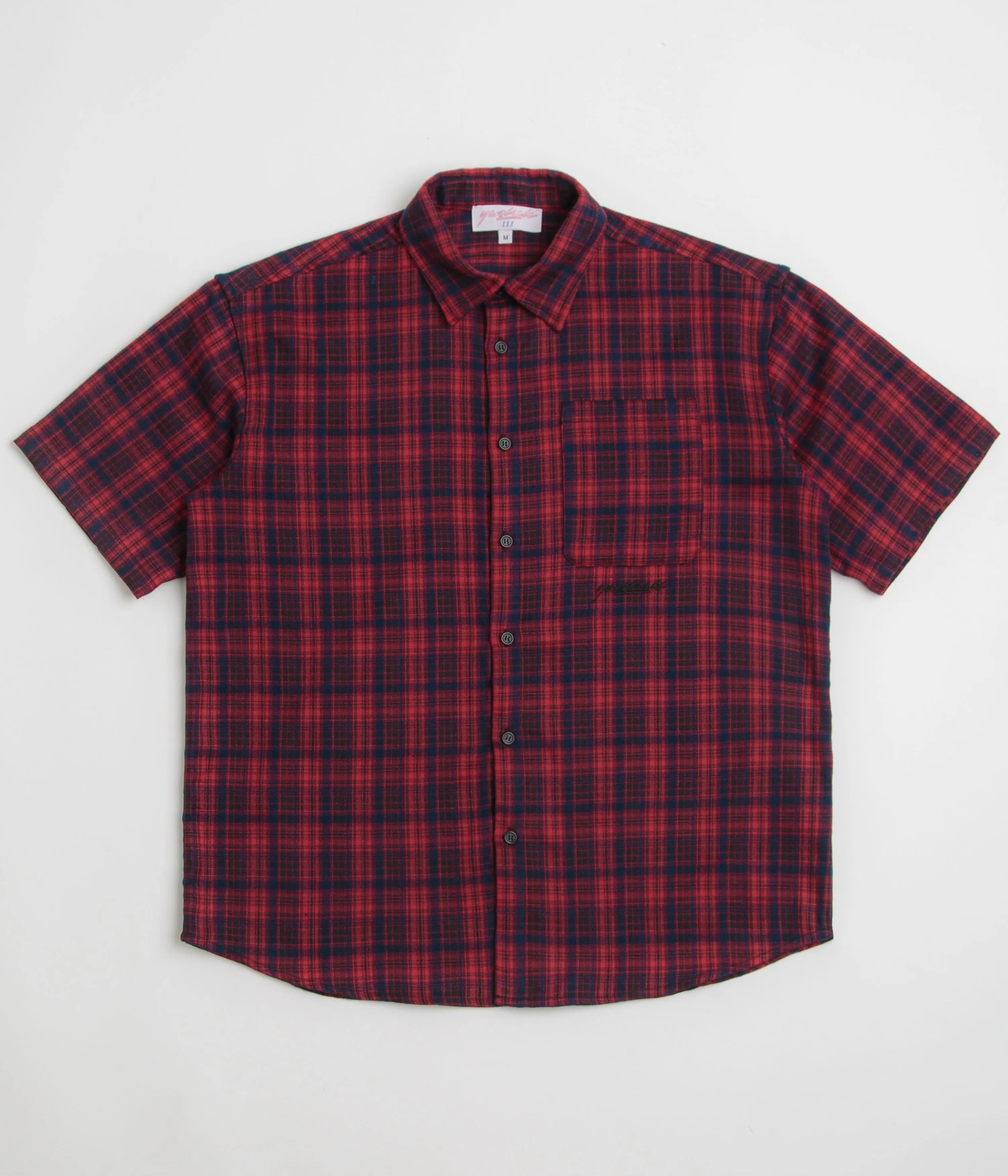 Wrinkle Resistant Yardsale Faded Plaid Shirt - Red
