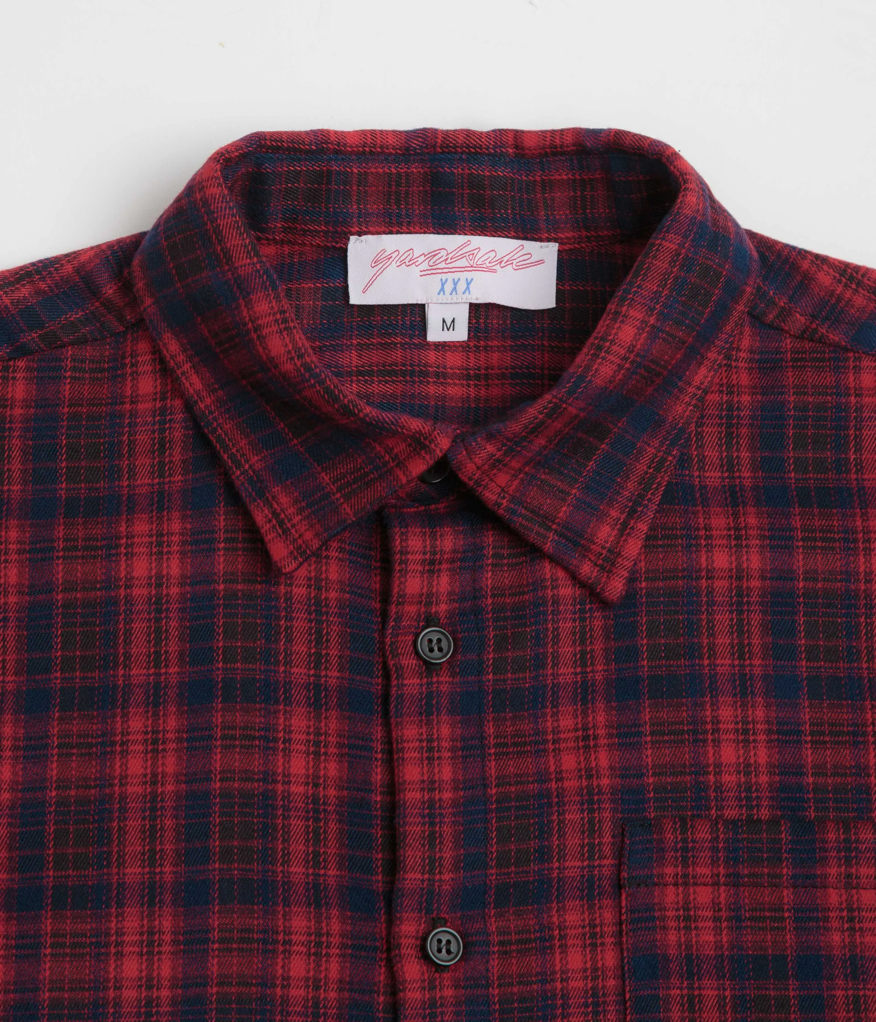 youth trend Yardsale Faded Plaid Shirt - Red
