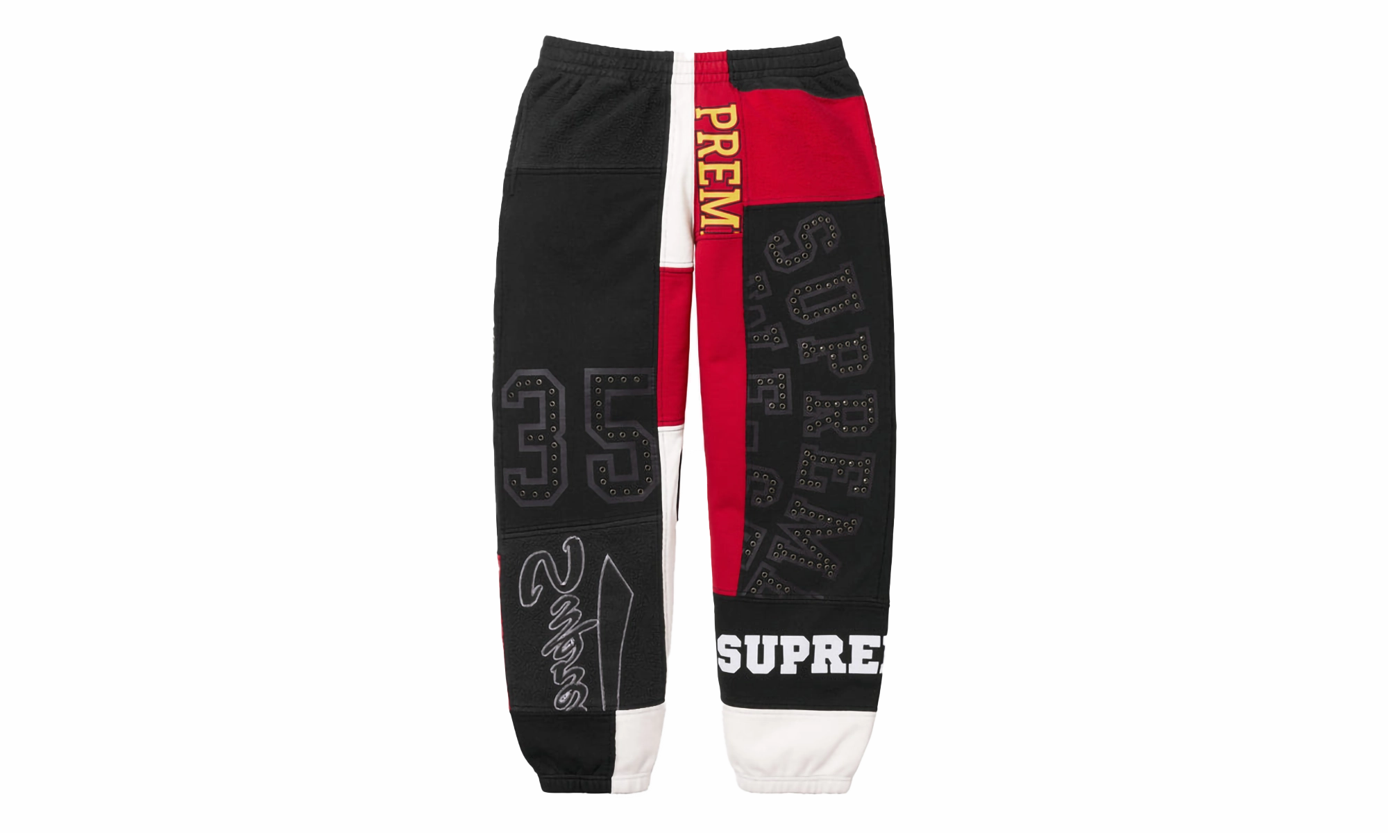Patchwork Sweatpant "SS 25 - Black"