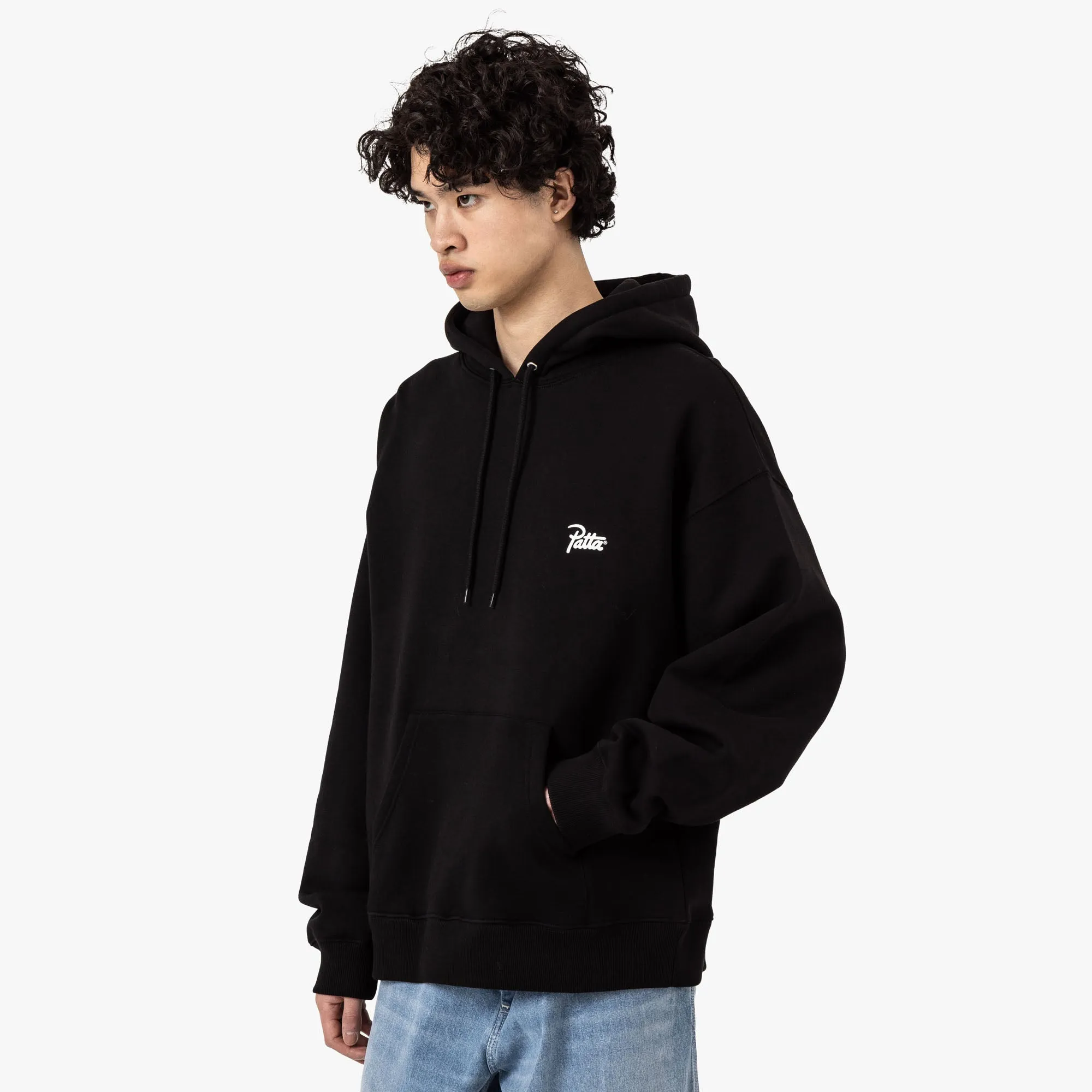 Patta Patta Bark Boxy Hooded Sweater Black Bar Night earthy colors