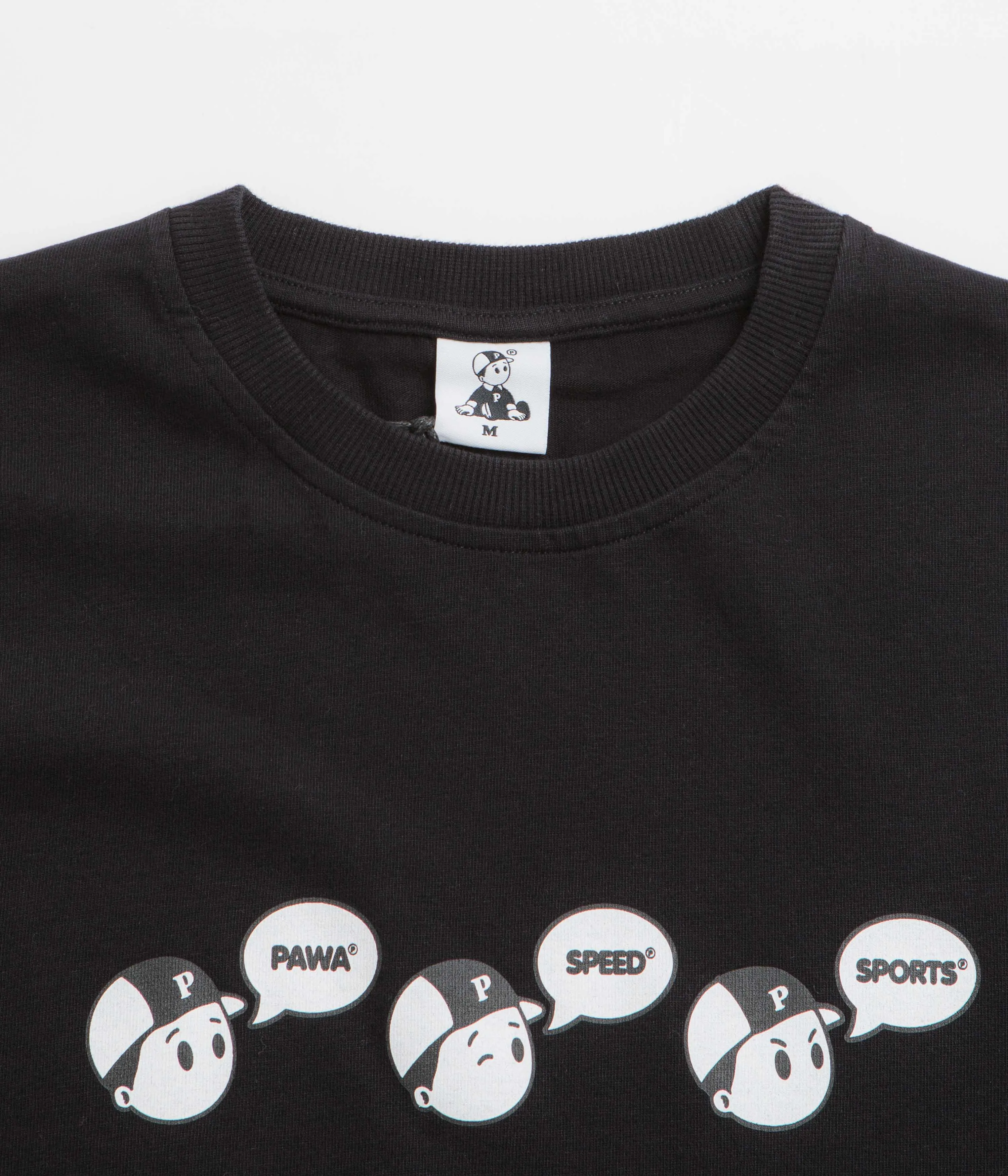 applique Pawa Speed Sports Emotions T-Shirt - Black