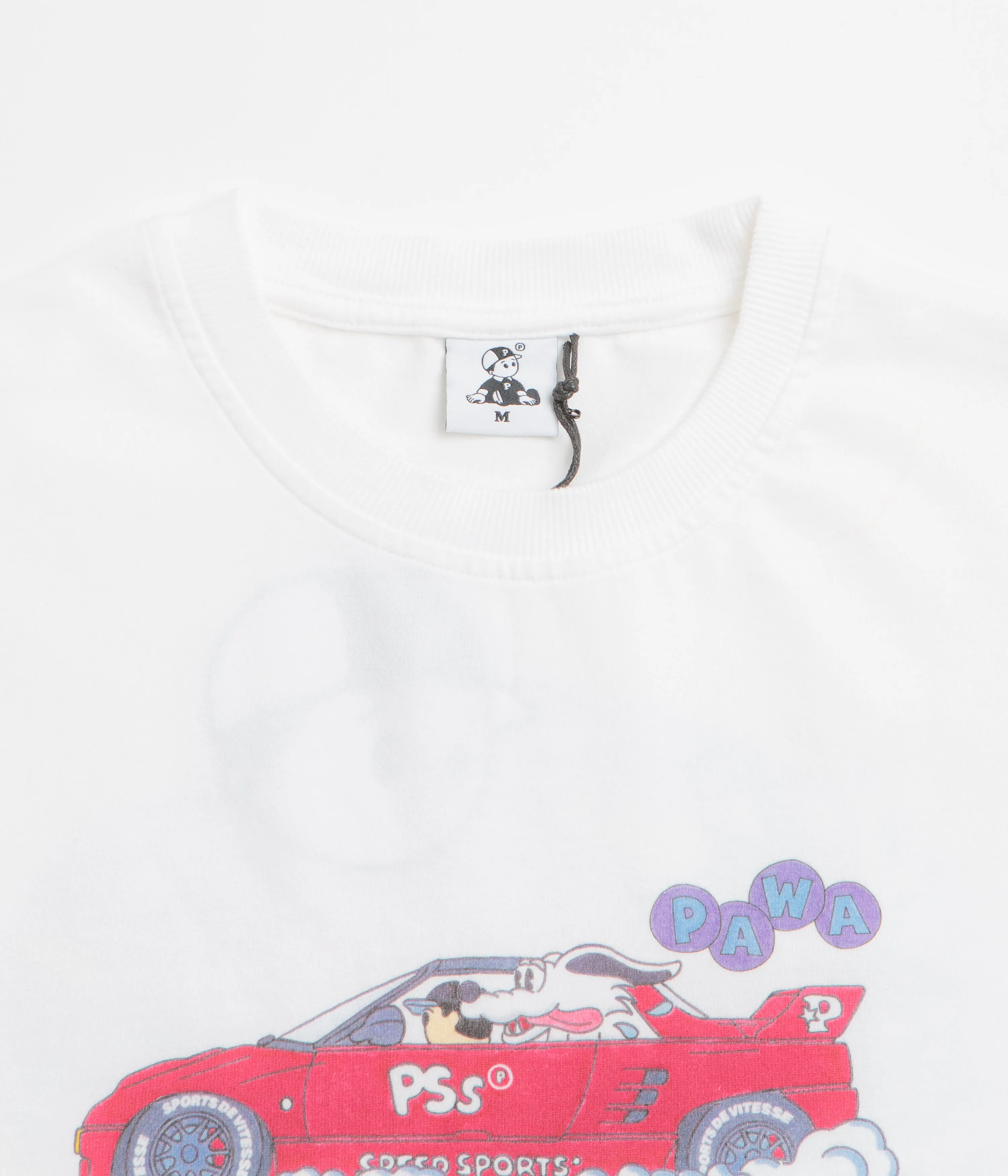 Pawa Speed Sports Raceday T-Shirt - White hot air balloon venue