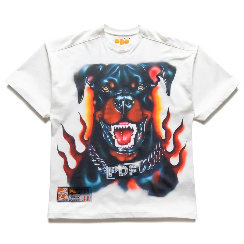 PDF Channel The Boy Dog Tee - White Rainy Day Breathable Mesh Panels